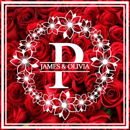 Full Print Custom Wedding Decal Dance Floor Wrap Gloss Removable Vinyl. Wedding Dancefloor design. Free Shipping