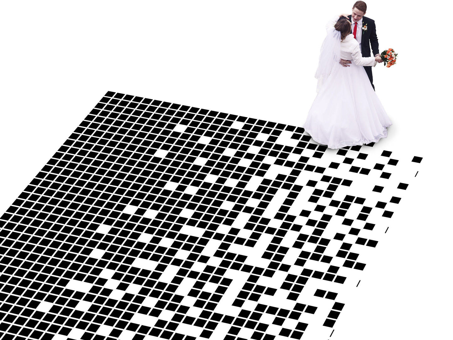 Geometric pattern Custom Wedding Dance Floor Wrap Gloss Removable Vinyl. Monogram Print & Vinyl to cover the dancefloor. Wedding logo design