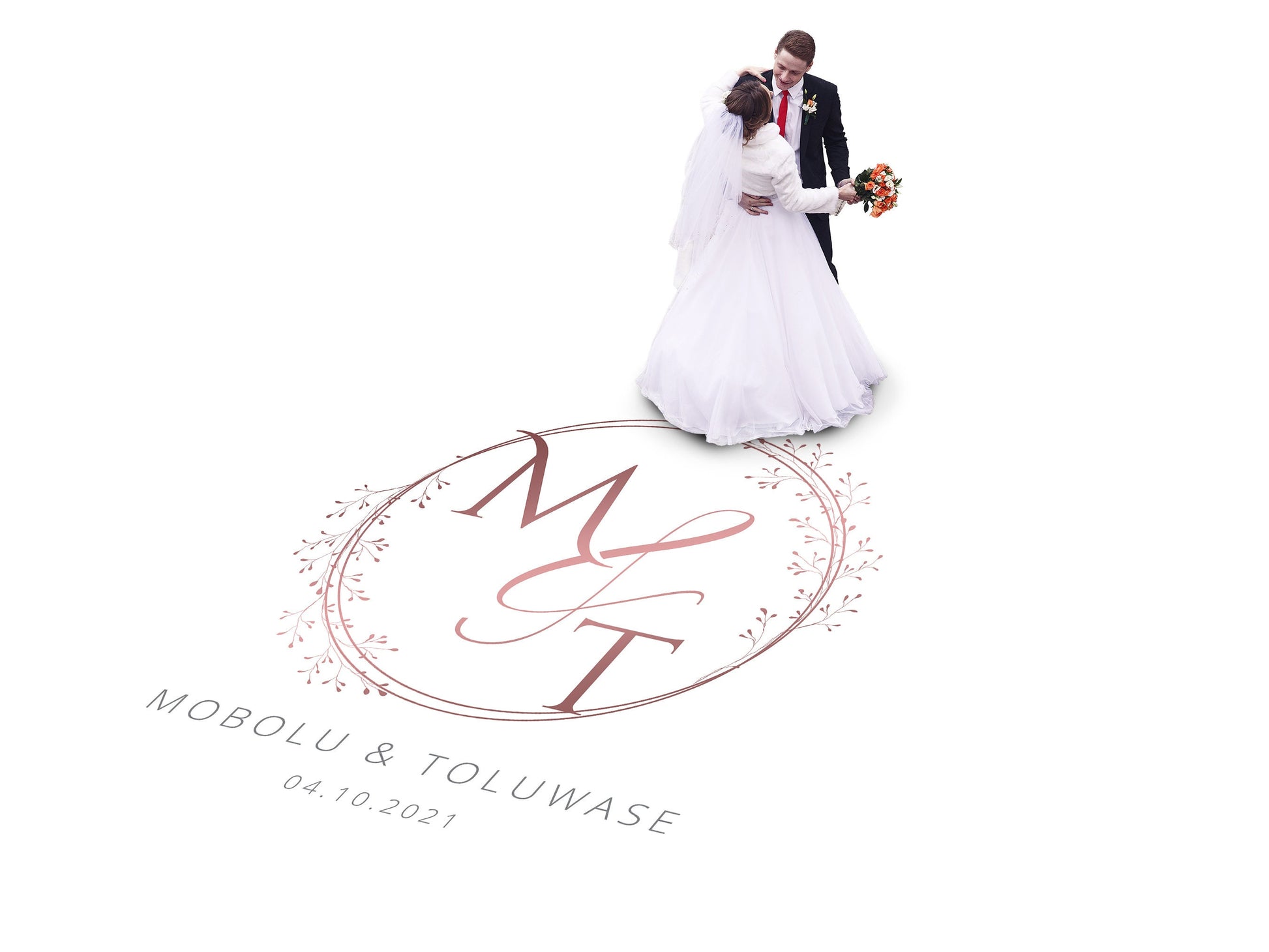 Custom Wedding Decal Dance Floor Wrap Gloss Removable Vinyl. Monogram Print and Vinyl to cover the entire dancefloor. Wedding logo design