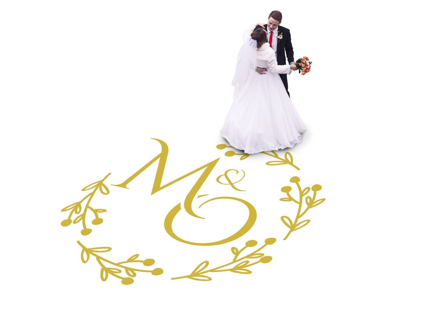 Custom Wedding Decal Dance Floor Wrap Gloss Removable Vinyl. Monogram Print and Vinyl to cover the entire dancefloor. Wedding logo design
