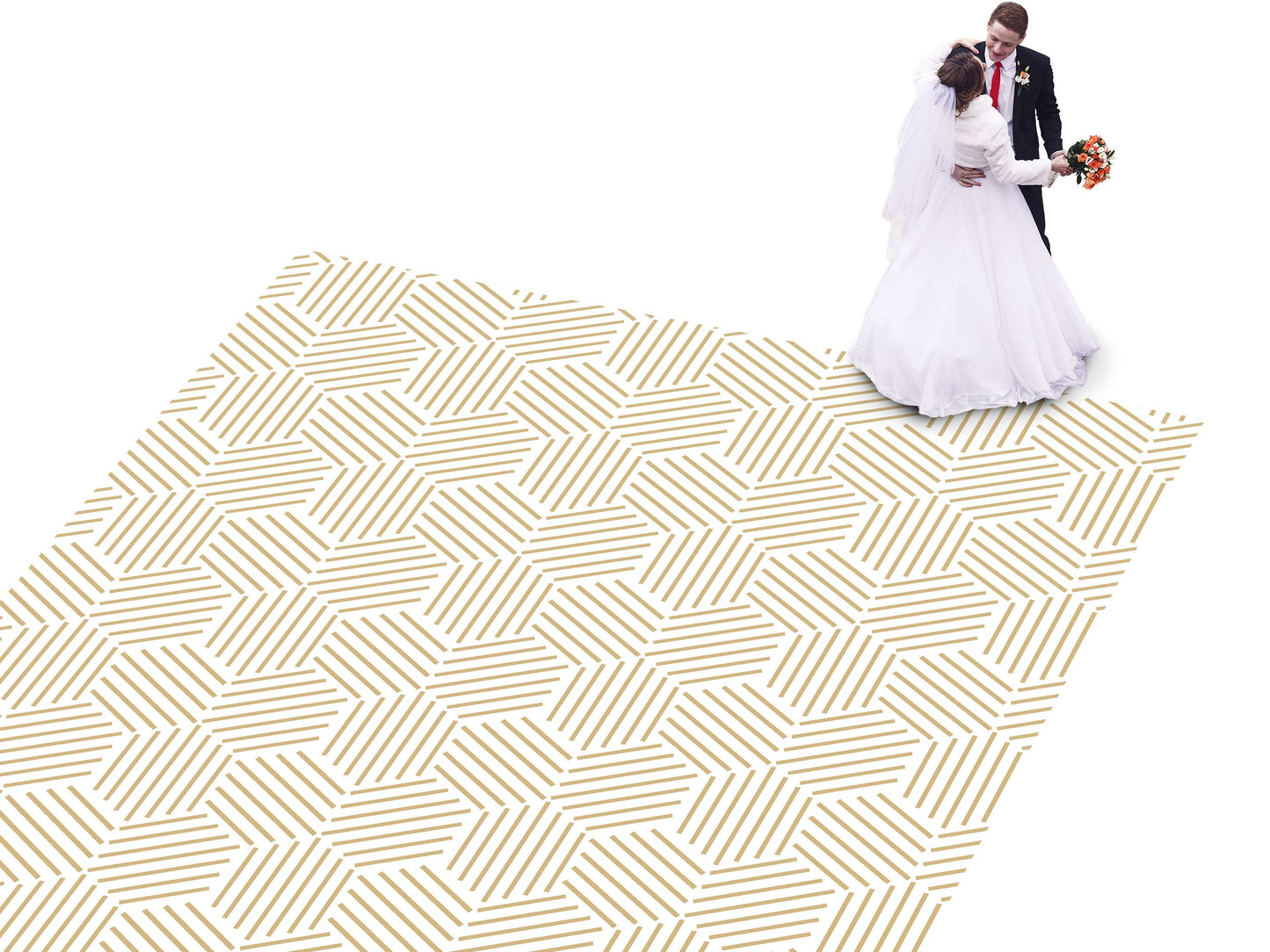 Geometric pattern Custom Wedding Dance Floor Wrap Gloss Removable Vinyl. Monogram Print & Vinyl to cover the dancefloor. Wedding logo design