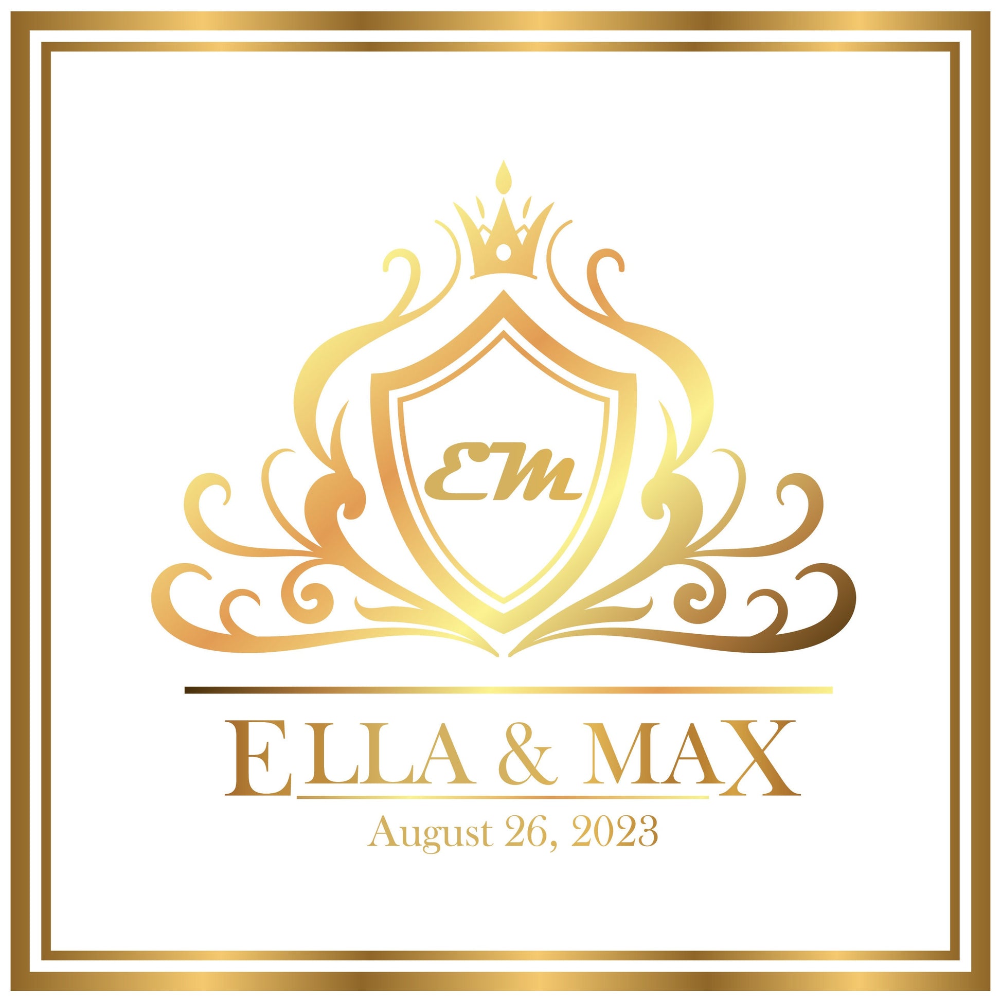 Custom Wedding Decal Dance Floor Wrap Gloss Removable Vinyl. Monogram Print and Vinyl to cover the entire dancefloor. Wedding logo design