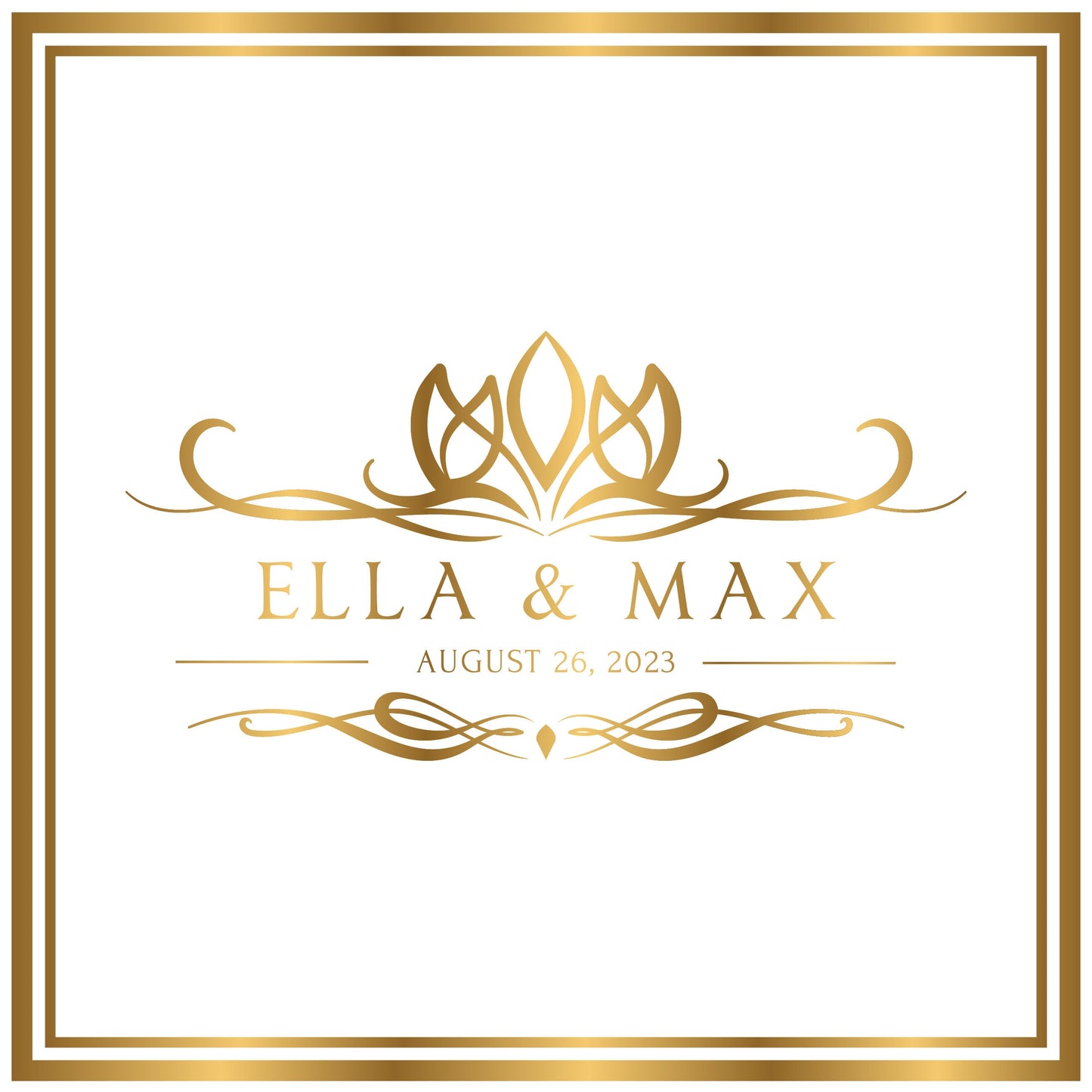 Custom Wedding Decal Dance Floor Wrap Gloss Removable Vinyl. Monogram Print and Vinyl to cover the entire dancefloor. Wedding logo design