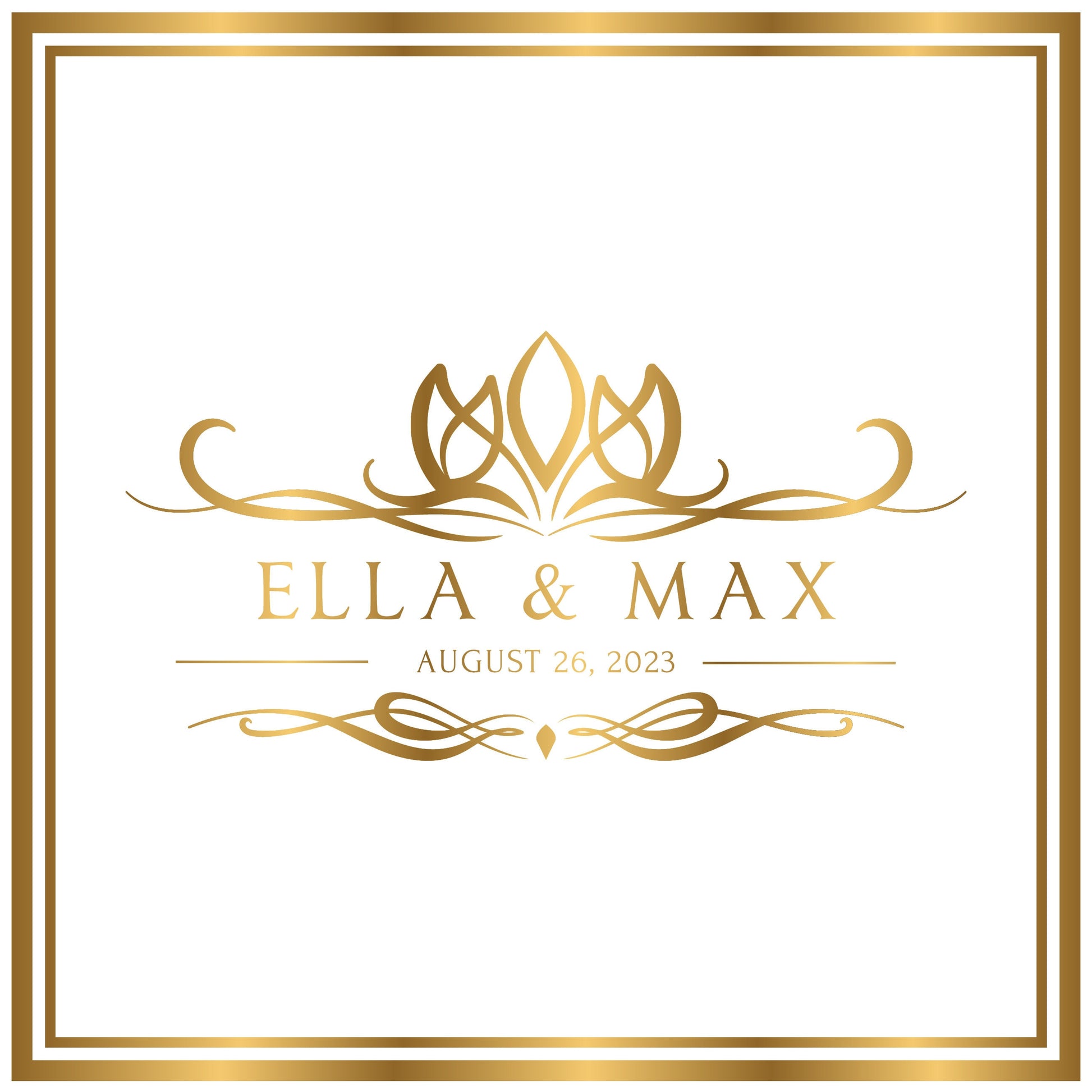 Custom Wedding Decal Dance Floor Wrap Gloss Removable Vinyl. Monogram Print and Vinyl to cover the entire dancefloor. Wedding logo design