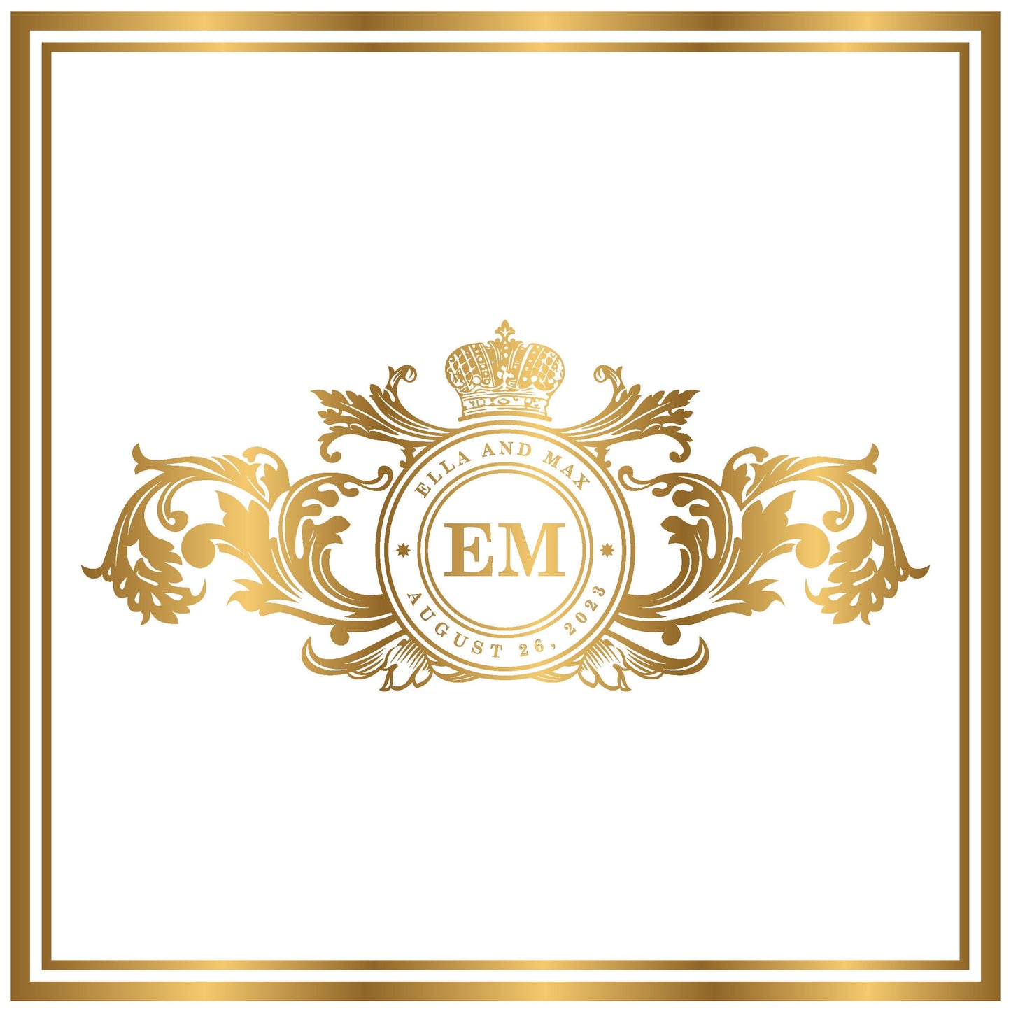 Custom Wedding Decal Dance Floor Wrap Gloss Removable Vinyl. Monogram Print and Vinyl to cover the entire dancefloor. Wedding logo design
