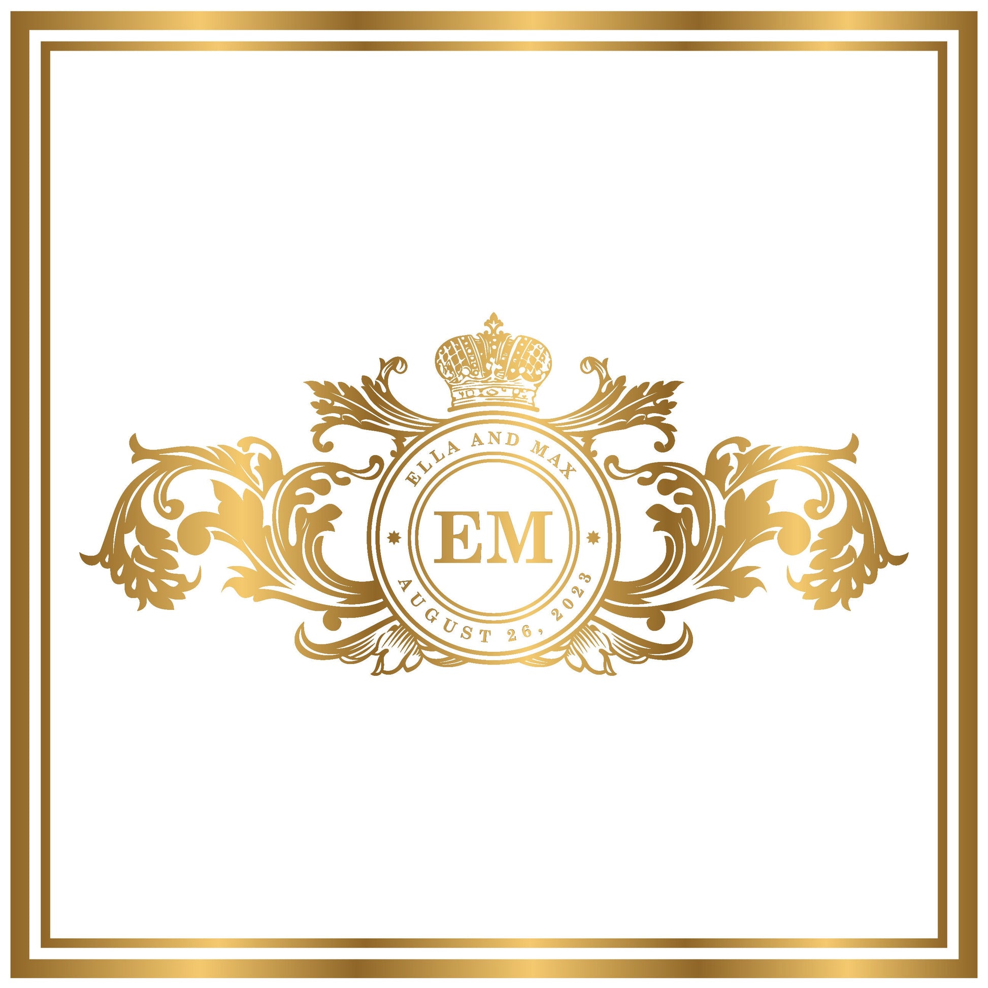 Custom Wedding Decal Dance Floor Wrap Gloss Removable Vinyl. Monogram Print and Vinyl to cover the entire dancefloor. Wedding logo design