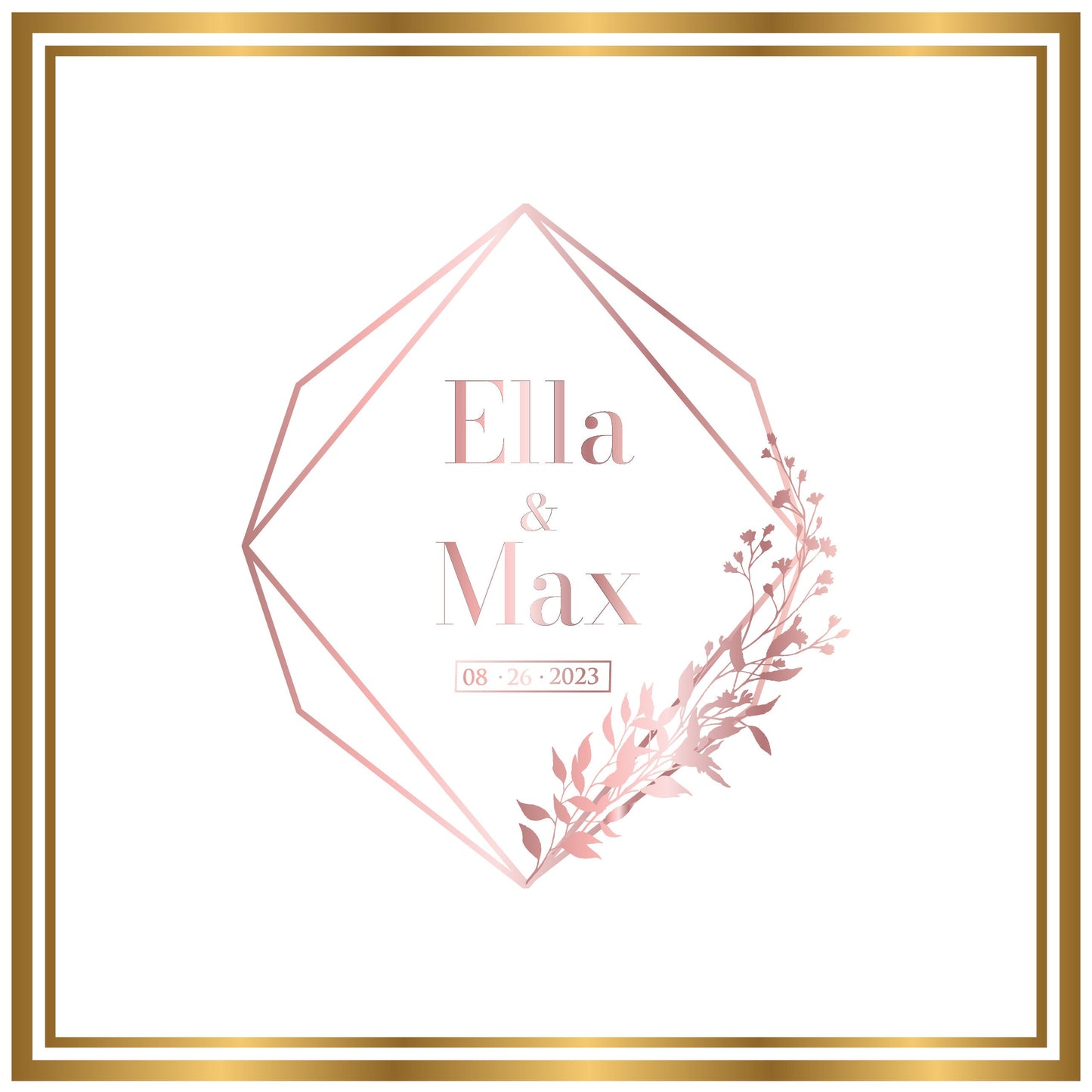 Custom Wedding Decal Dance Floor Wrap Gloss Removable Vinyl. Monogram Print and Vinyl to cover the entire dancefloor. Wedding logo design