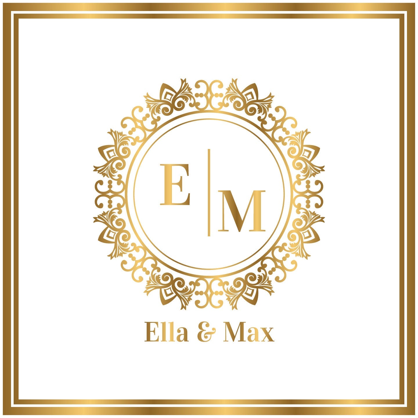 Custom Wedding Decal Dance Floor Wrap Gloss Removable Vinyl. Monogram Print and Vinyl to cover the entire dancefloor. Wedding logo design