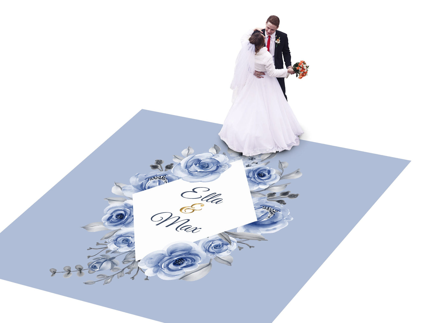 Custom Wedding Decal Dance Floor Wrap Gloss Removable Vinyl. Monogram Print and Vinyl to cover the entire dancefloor. Wedding logo design