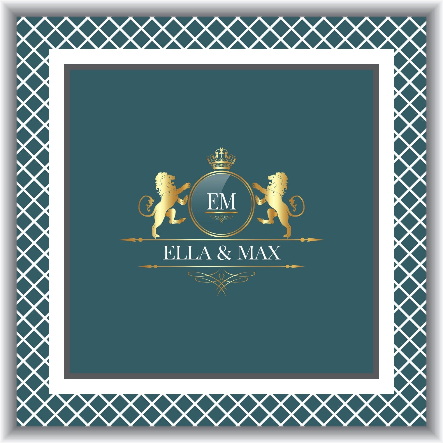 Super Unique Photo Frame Wedding Dance Floor Wrap Gloss Removable Vinyl. Print and Vinyl to cover the entire dancefloor. Wedding logo design