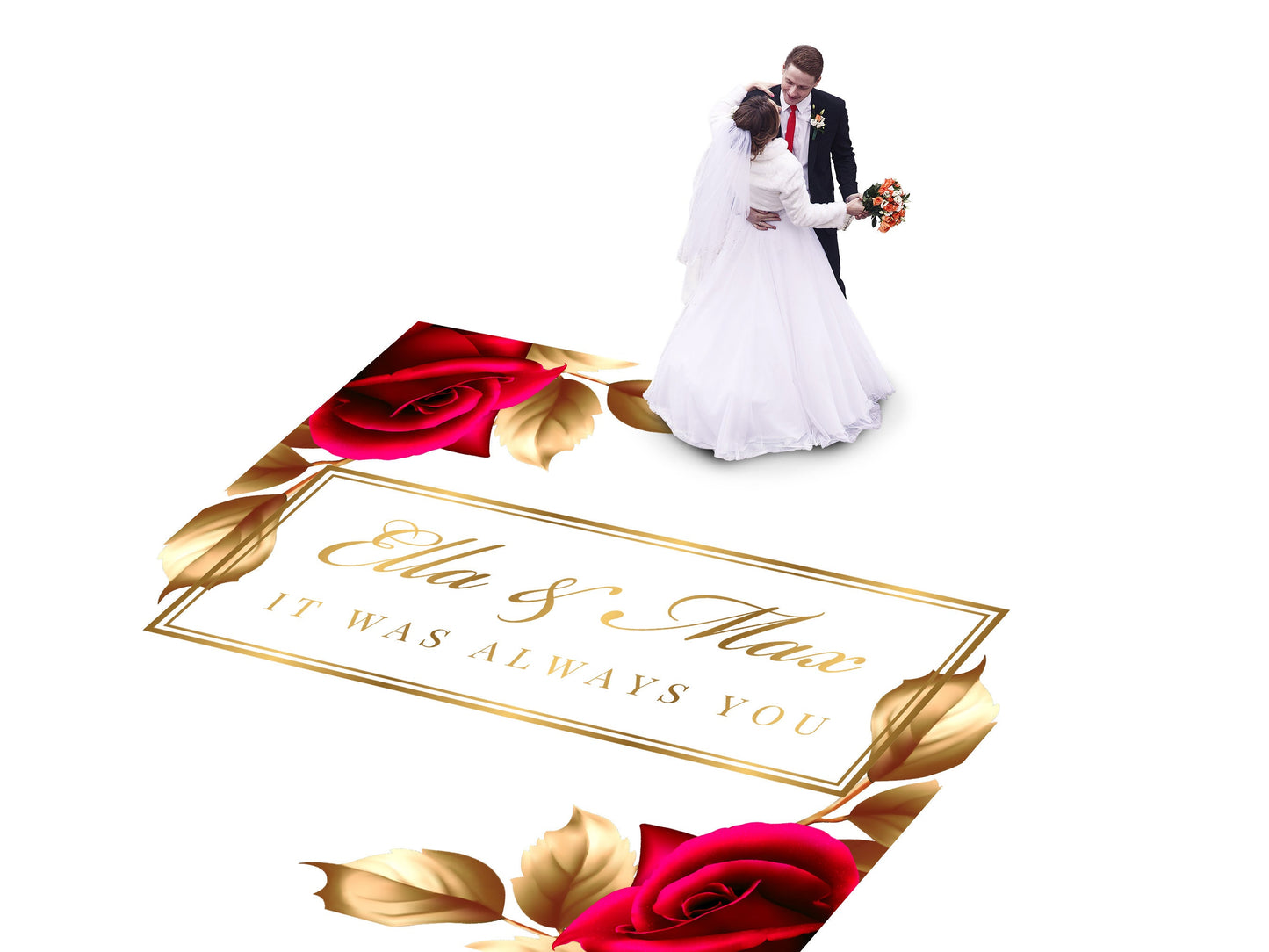 Custom Wedding Decal Dance Floor Wrap Gloss Removable Vinyl. Monogram Print and Vinyl to cover the entire dancefloor. Wedding logo design