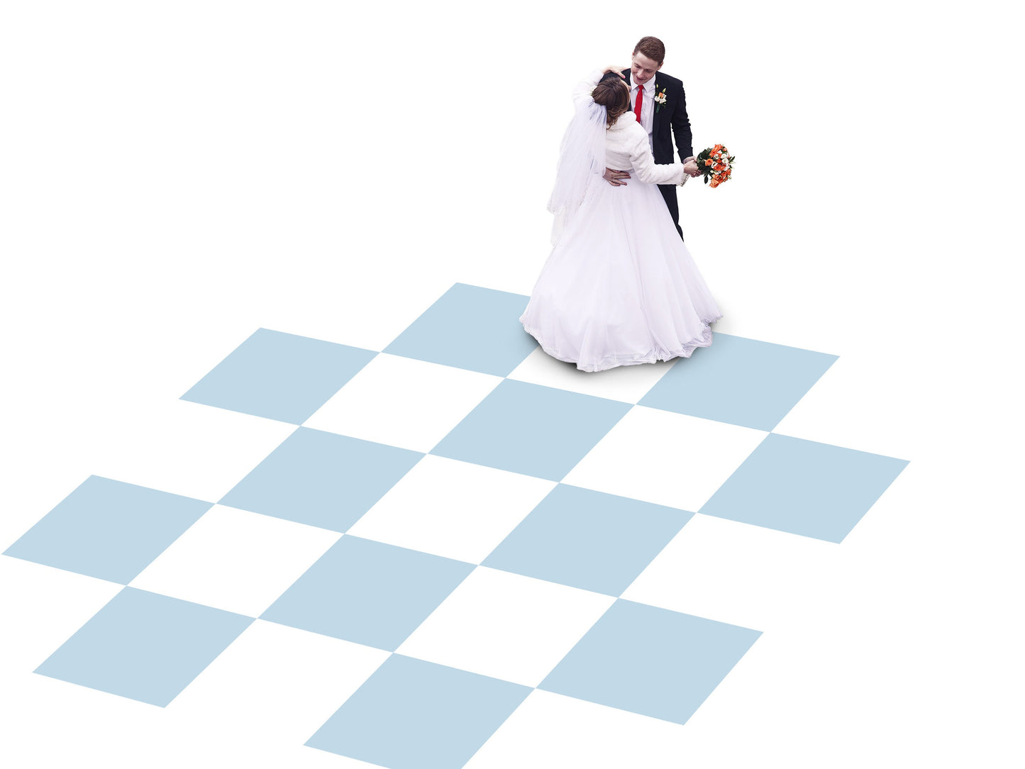Full print. Custom Wedding Decal Dance Floor Wrap Gloss Removable Vinyl. Monogram Print. Checkerboard design. Wedding logo. Free shipping!