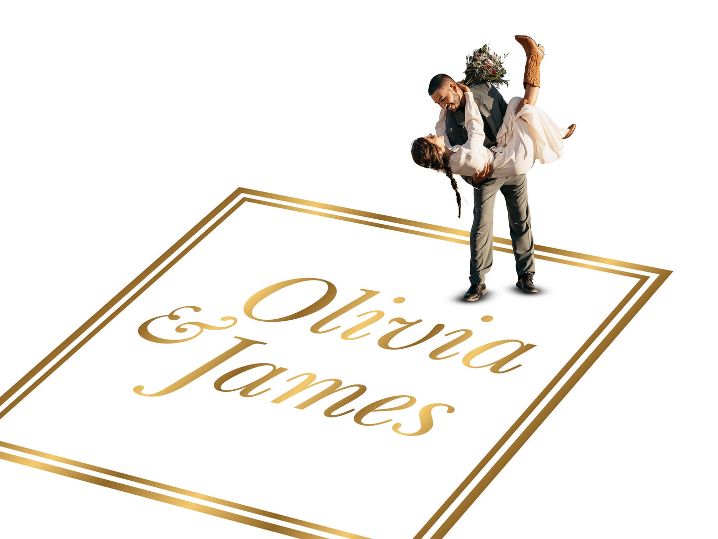 Custom Wedding Decal Dance Floor Wrap. Gloss Removable Vinyl. Monogram Print and Vinyl to cover your entire dancefloor. Wedding logo design.