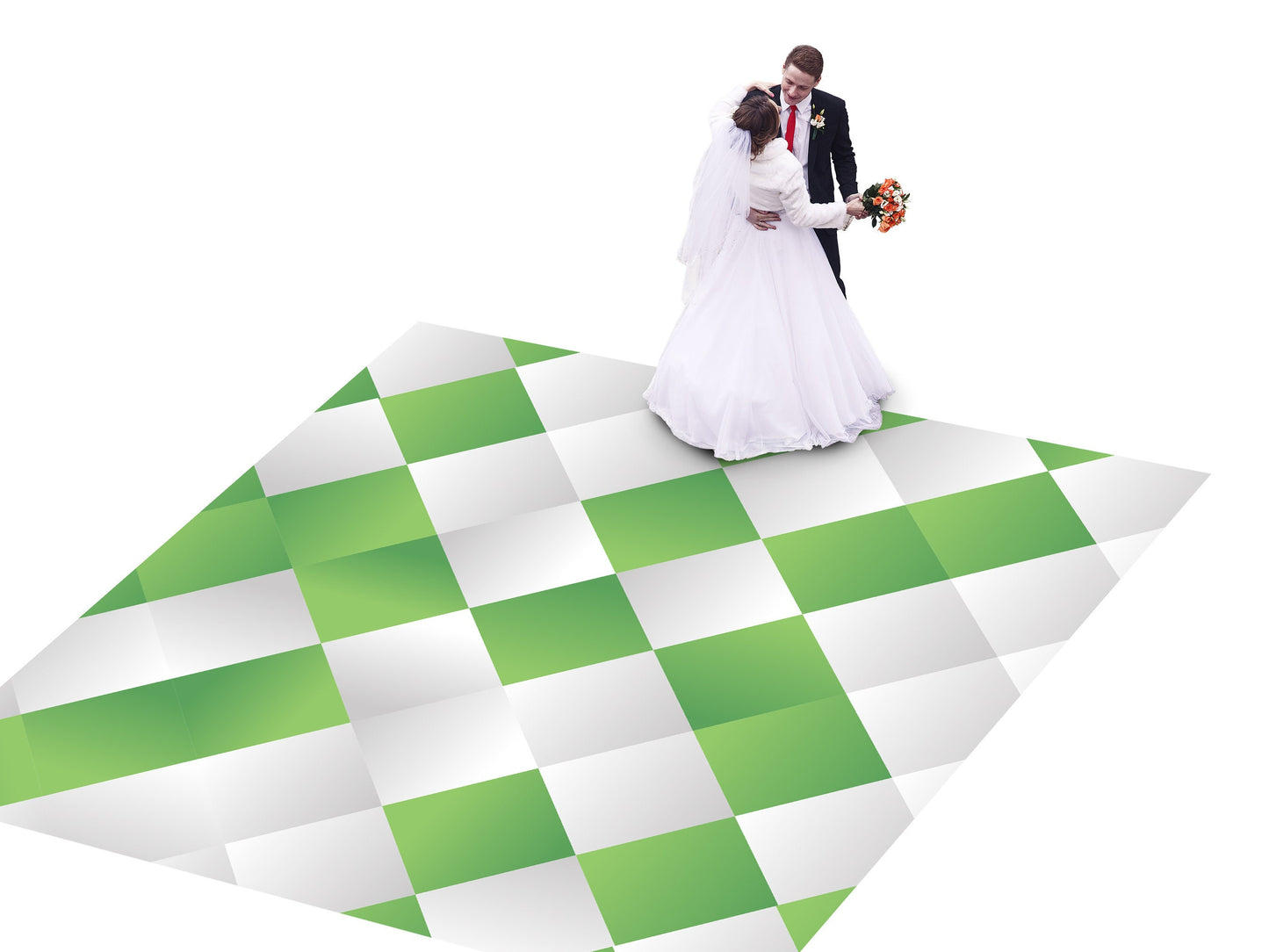 Custom Wedding Decal Dance Floor Wrap Gloss Removable Vinyl. Diamond pattern Diamond shaped Checkerboard design. Wedding logo. Free shipping