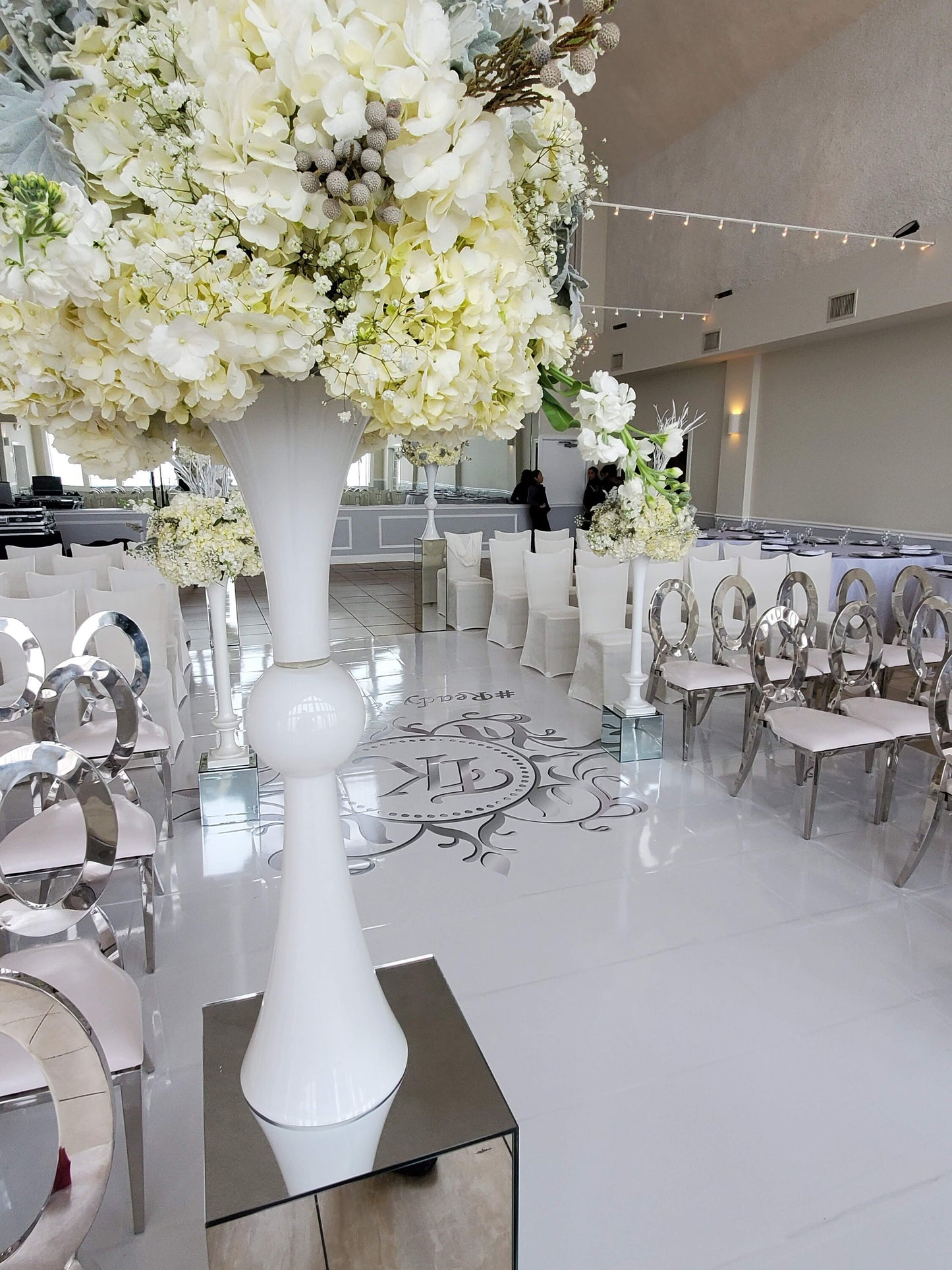 Customizable Wedding Decal Aisle Runner Wrap | Gloss Removable Vinyl | Monogram Printed on the aisle | Wedding logo design| Free Shipping.