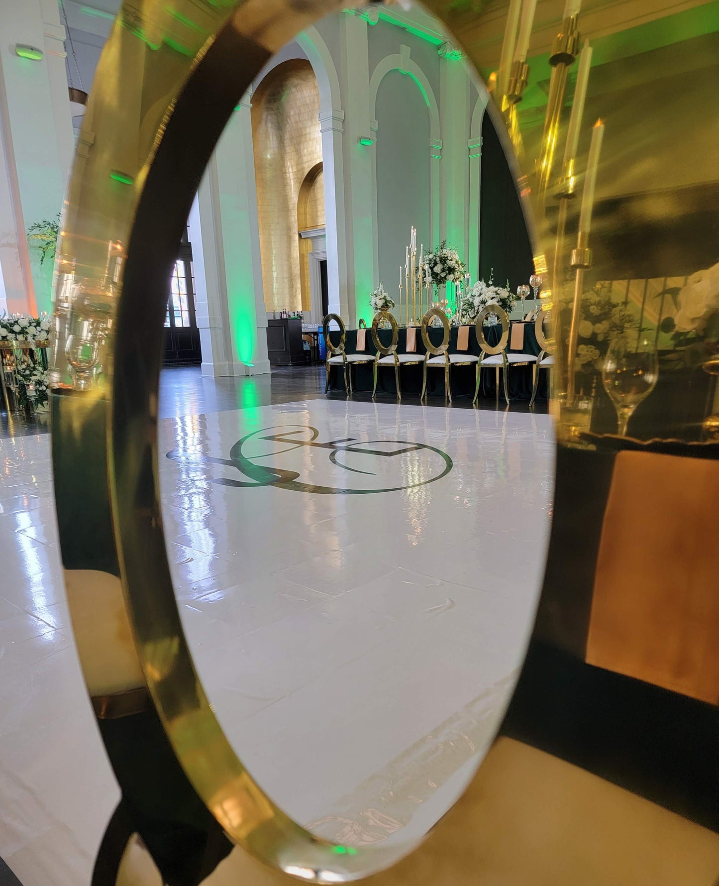 Full Print Custom Wedding Decal Dance Floor Wrap Gloss Removable Vinyl. Wedding Dancefloor design. Free Shipping