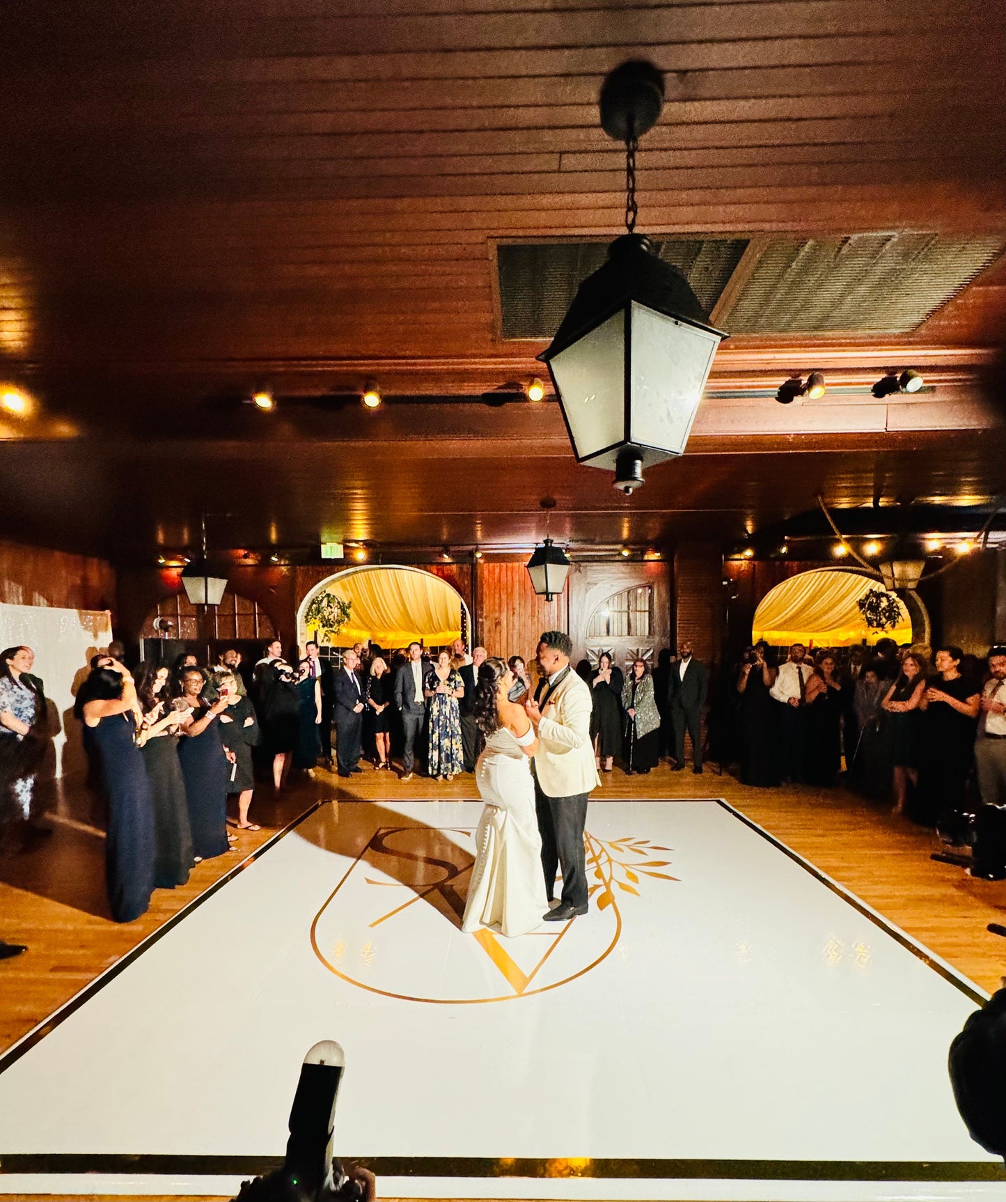 Full Print Custom Wedding Decal Dance Floor Wrap Gloss Removable Vinyl. Wedding Dancefloor design. Free Shipping