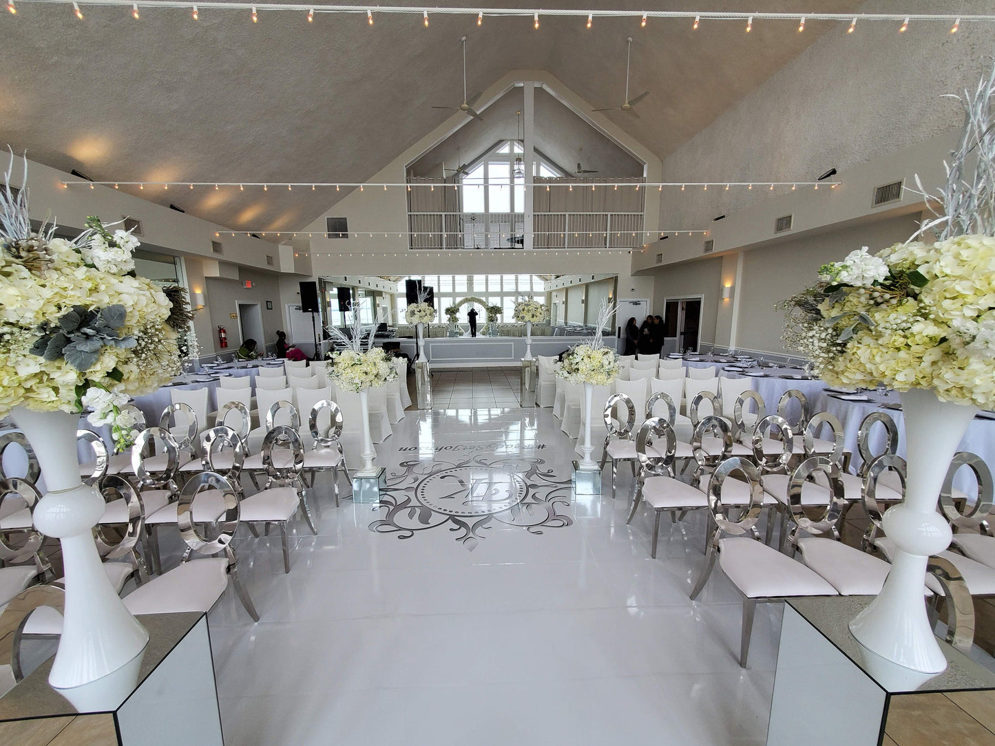 Customizable Wedding Decal Aisle Runner Wrap | Gloss Removable Vinyl | Monogram Printed on the aisle | Wedding logo design| Free Shipping.