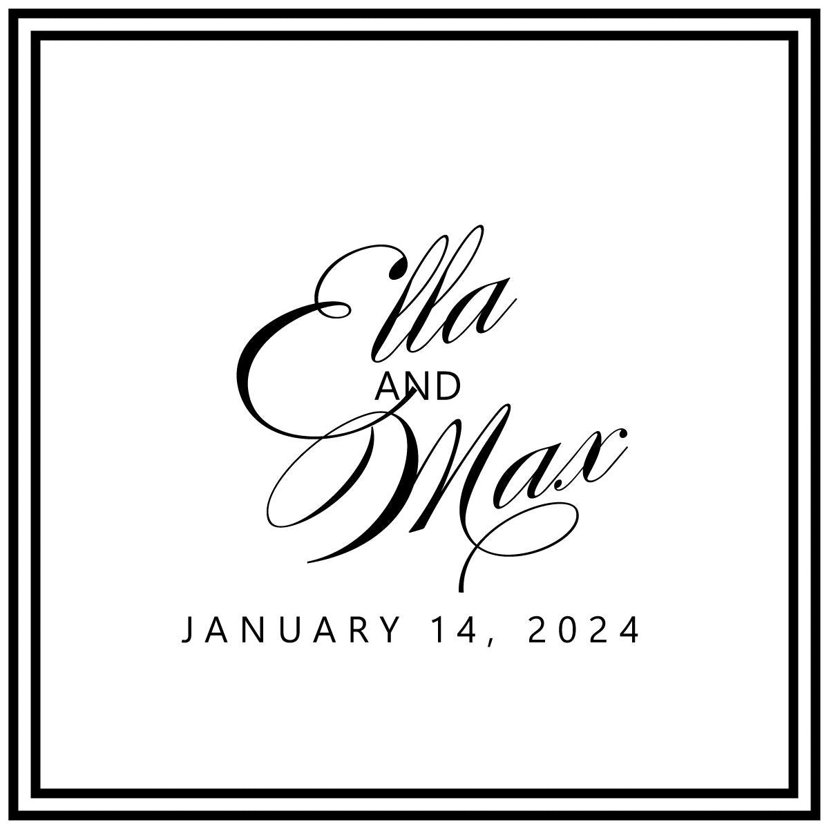 Custom Wedding Decal Dance Floor Wrap Gloss Removable Vinyl. Monogram Print and Vinyl to cover the entire dancefloor. Wedding logo design
