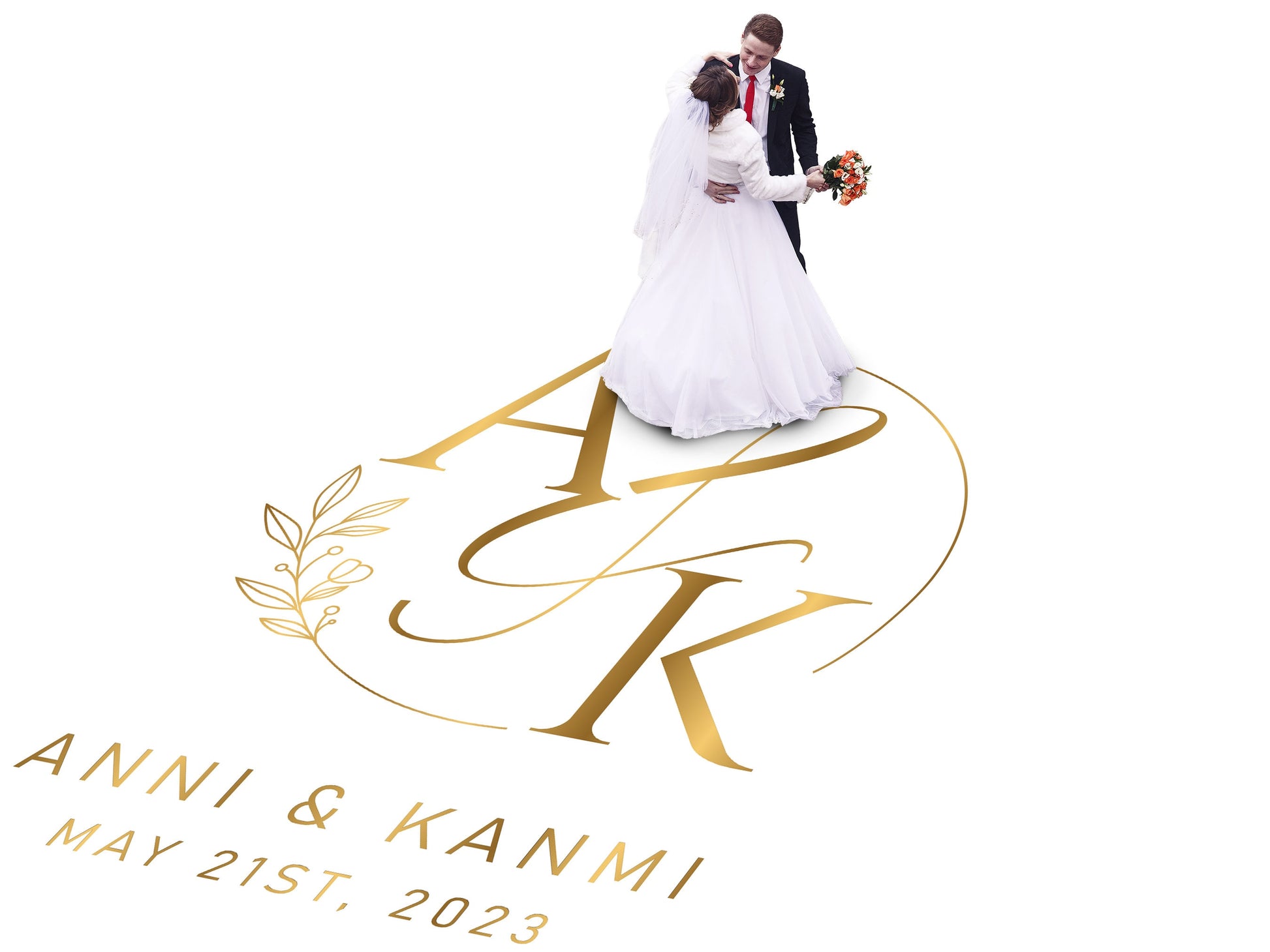 Custom Wedding Decal Dance Floor Wrap. Gloss Removable Vinyl. Monogram Print and Vinyl to cover your entire dancefloor. Wedding logo design.