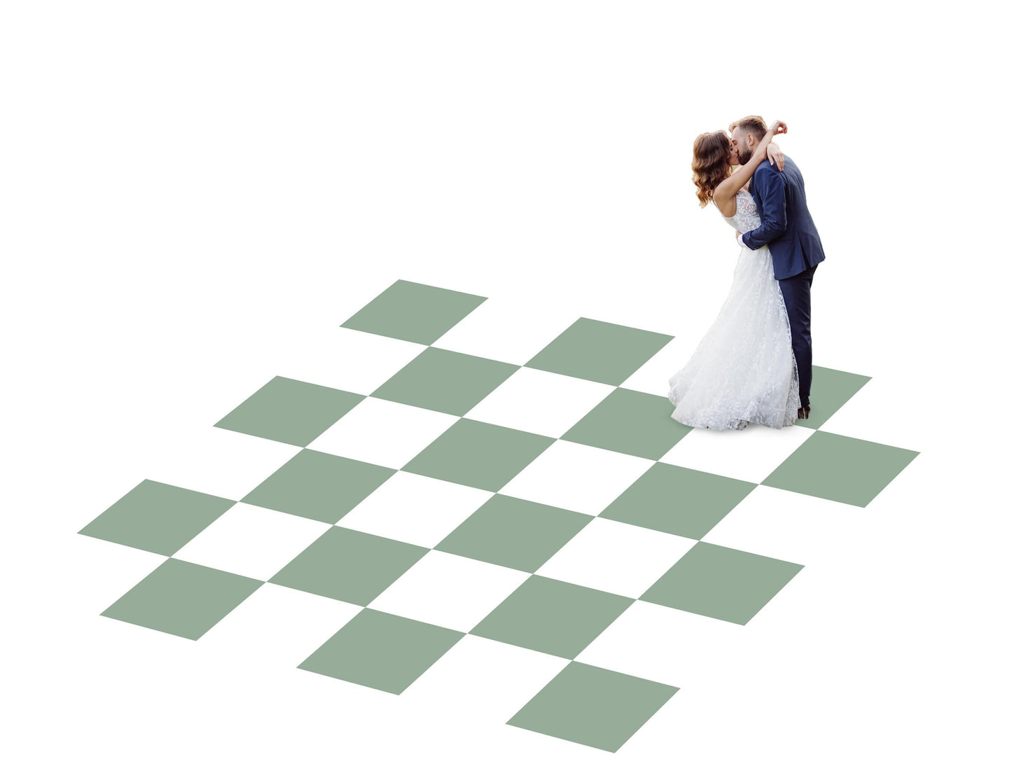 Full print. Custom Wedding Decal Dance Floor Wrap Gloss Removable Vinyl. Monogram Print. Checkerboard design. Wedding logo. Free shipping!