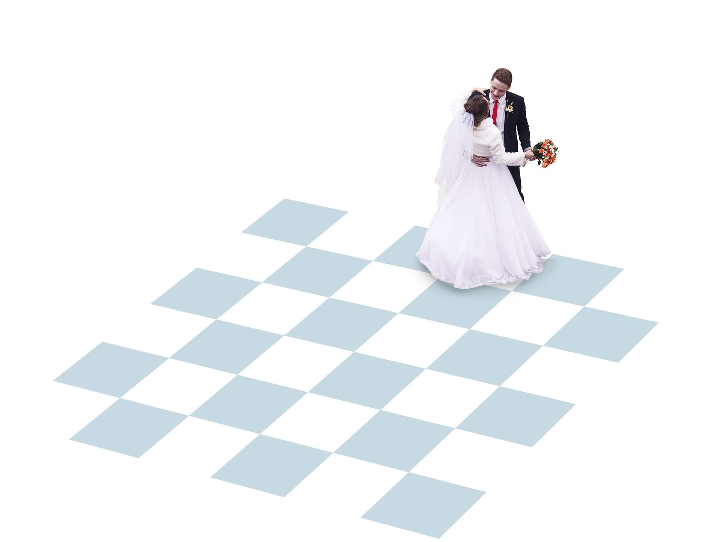 Full print. Custom Wedding Decal Dance Floor Wrap Gloss Removable Vinyl. Monogram Print. Checkerboard design. Wedding logo. Free shipping!