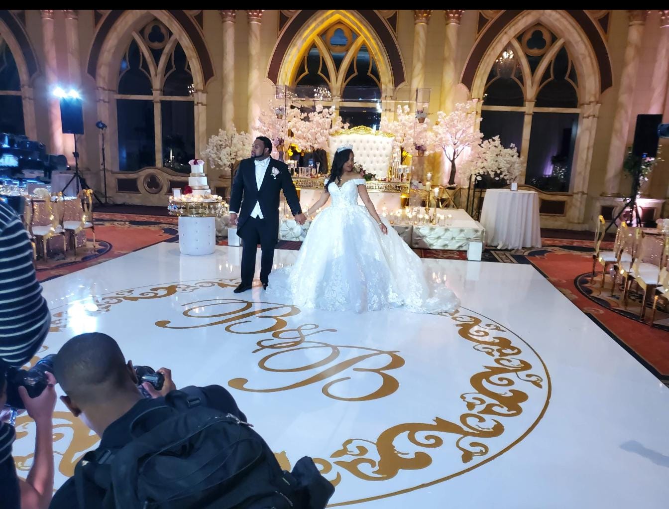 Custom Wedding Decal Dance Floor Wrap. Gloss Removable Vinyl. Monogram Print and Vinyl to cover your entire dancefloor. Wedding logo design.