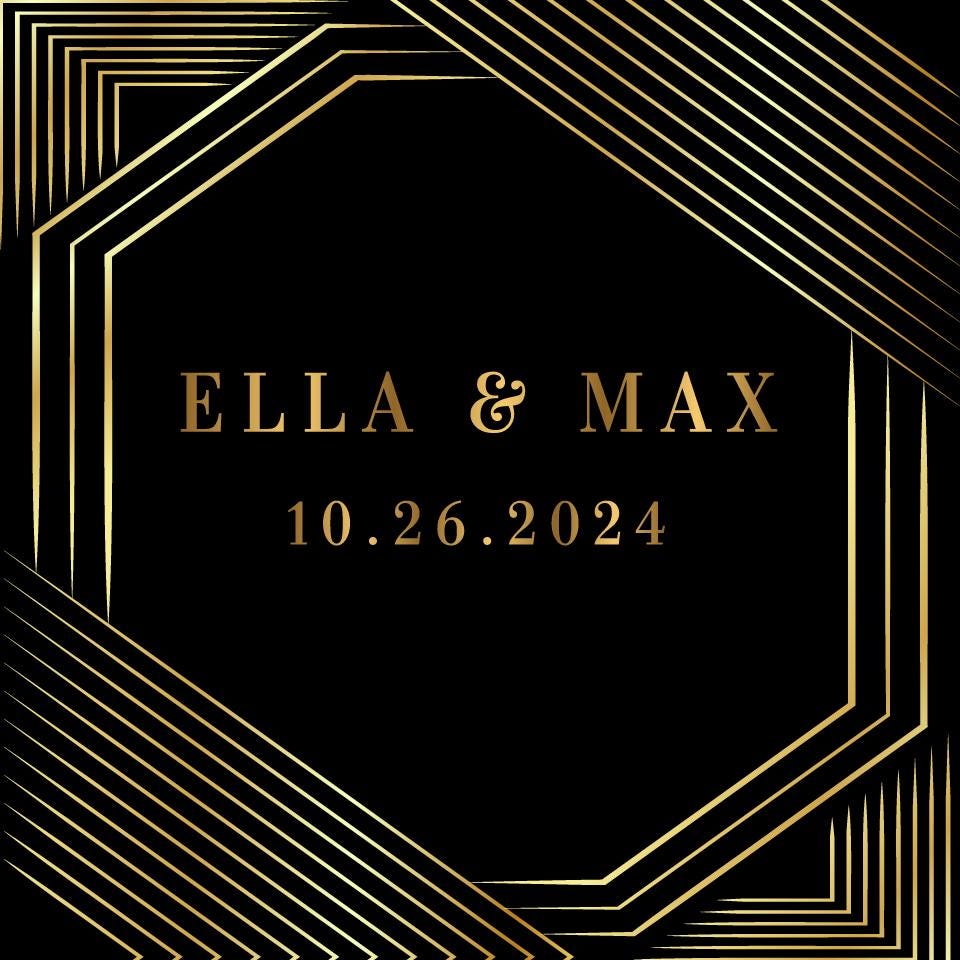 Custom Wedding Decal Dance Floor Wrap Gloss Removable Vinyl. Monogram Print and Vinyl to cover the entire dancefloor. Wedding logo design