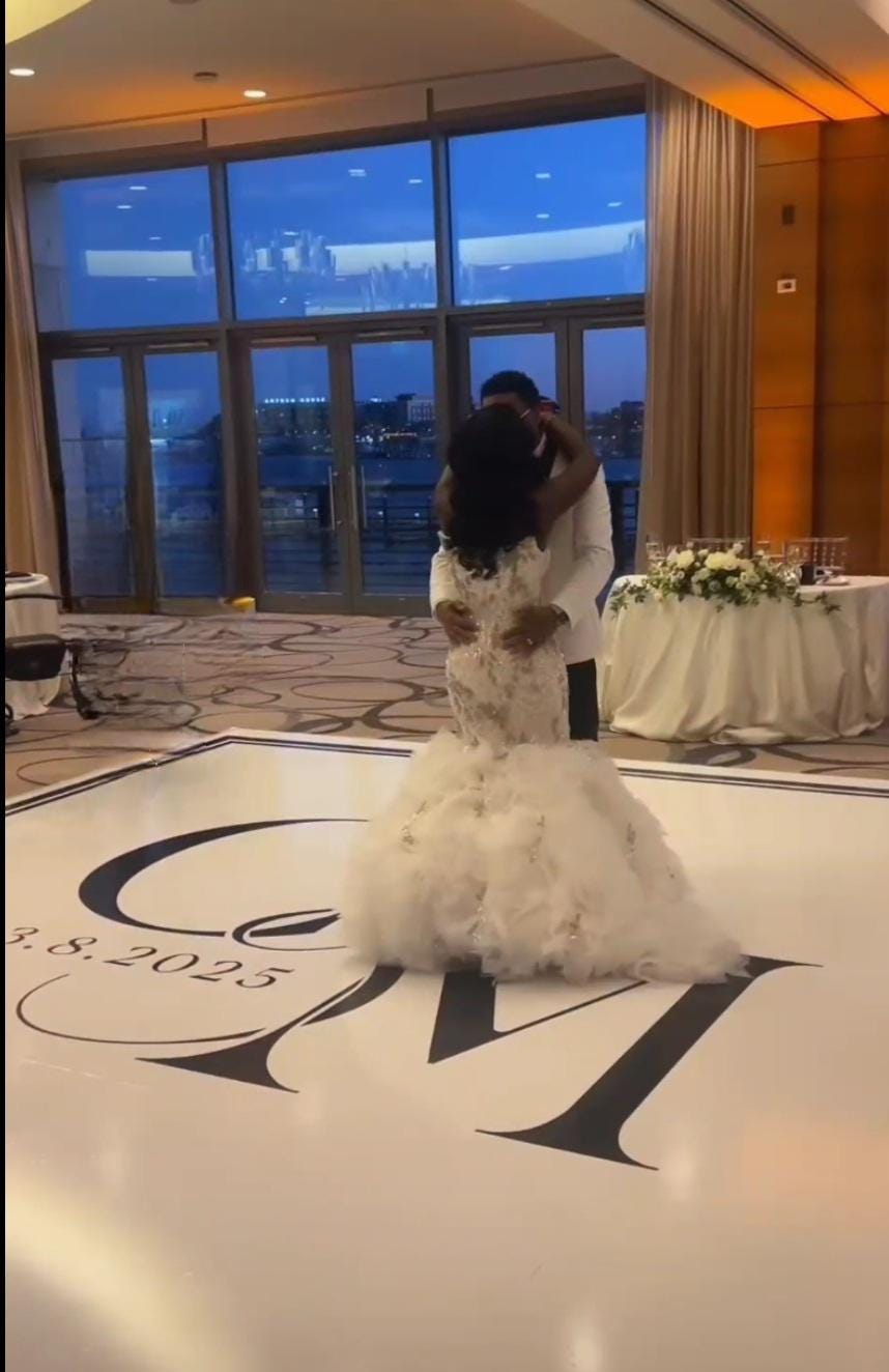 Custom Wedding Decal Dance Floor Wrap. Gloss Removable Vinyl. Monogram Print and Vinyl to cover your entire dancefloor. Wedding logo design.