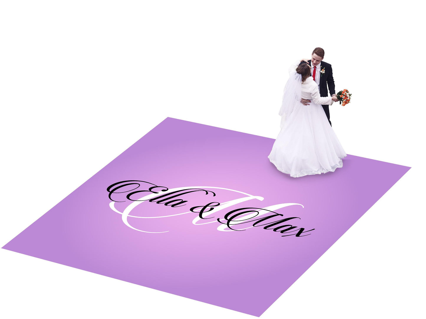 Full Print Custom Wedding Decal Dance Floor Wrap Gloss Removable Vinyl. Wedding Dancefloor design. Free Shipping