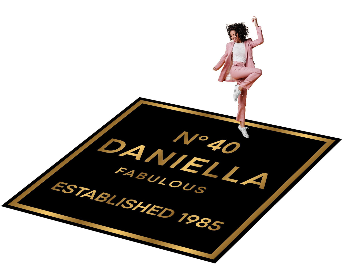 Customizable Birthday Decal Dance Floor Wrap. Removable Vinyl. Covers entire dancefloor. Birthday Gloss/Matte Floor Wrap. Free Shipping