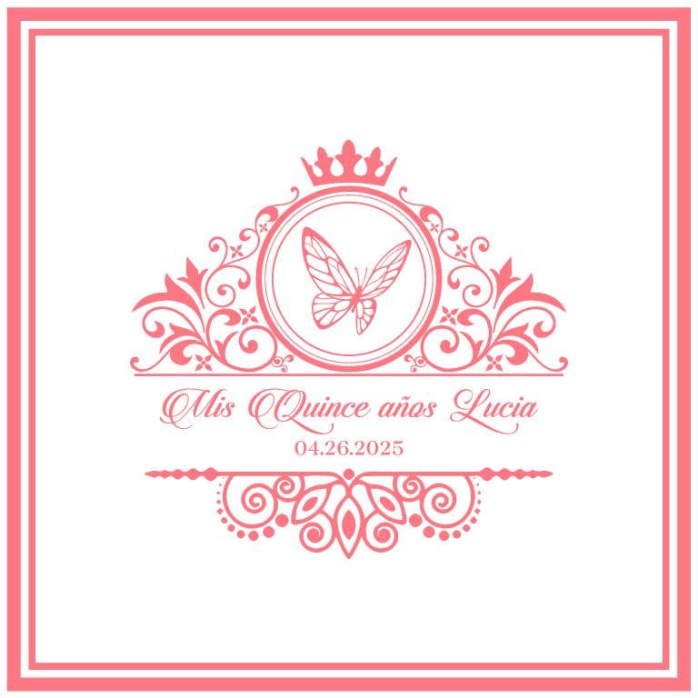 Customizable Quinceañera Decal Dance Floor Wrap. Removable Vinyl. Vinyl covers entire dancefloor. Mis Quince Años Floor Wrap. Free Ship
