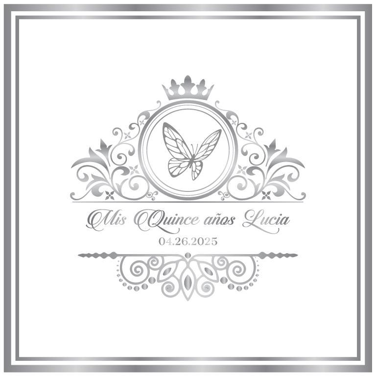 Customizable Quinceañera Decal Dance Floor Wrap. Removable Vinyl. Vinyl covers entire dancefloor. Mis Quince Años Floor Wrap. Free Ship