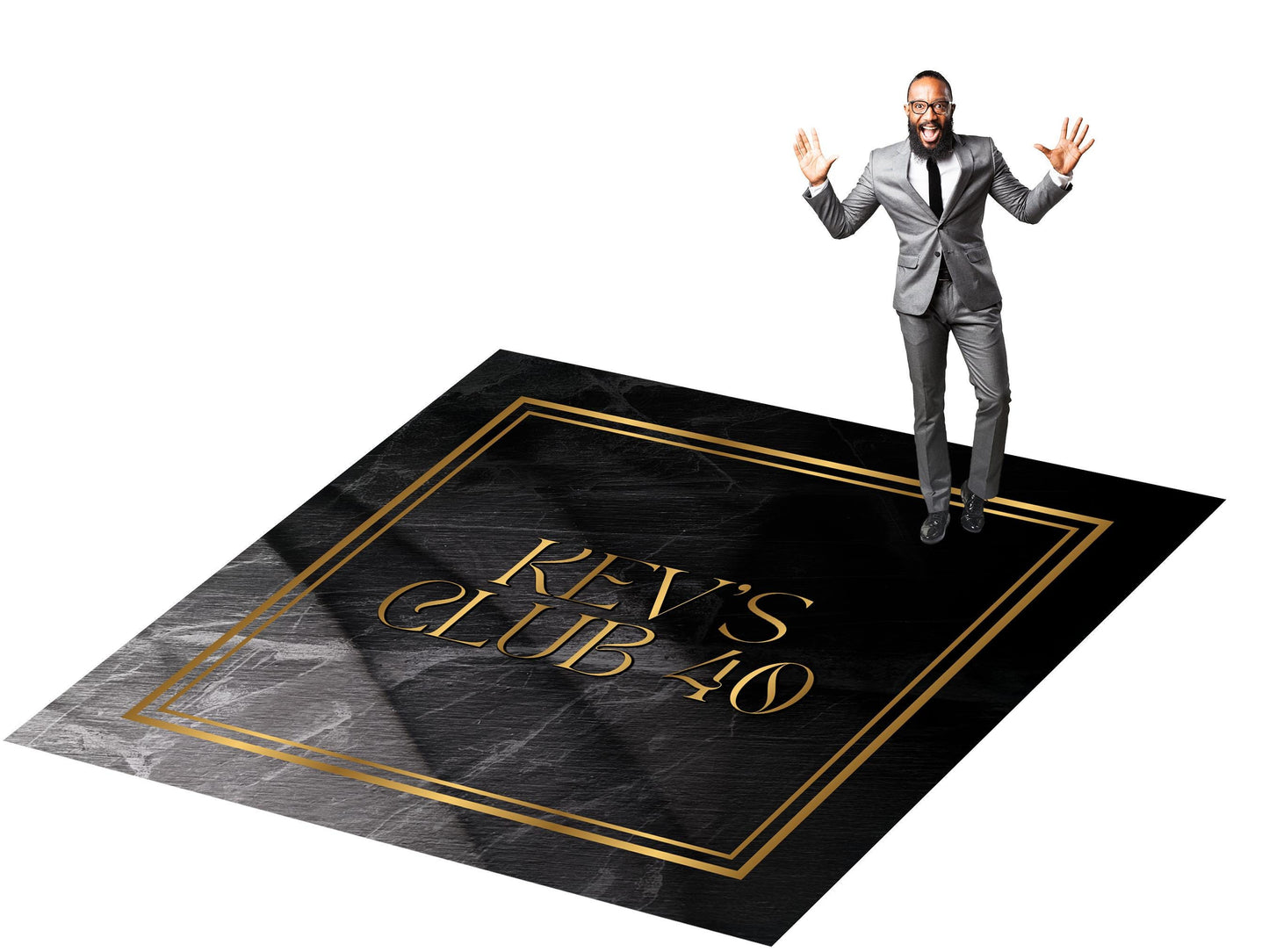 Customizable Birthday Decal Dance Floor Wrap. Removable Vinyl. Covers entire dancefloor. Birthday Gloss/Matte Floor Wrap. Free Shipping