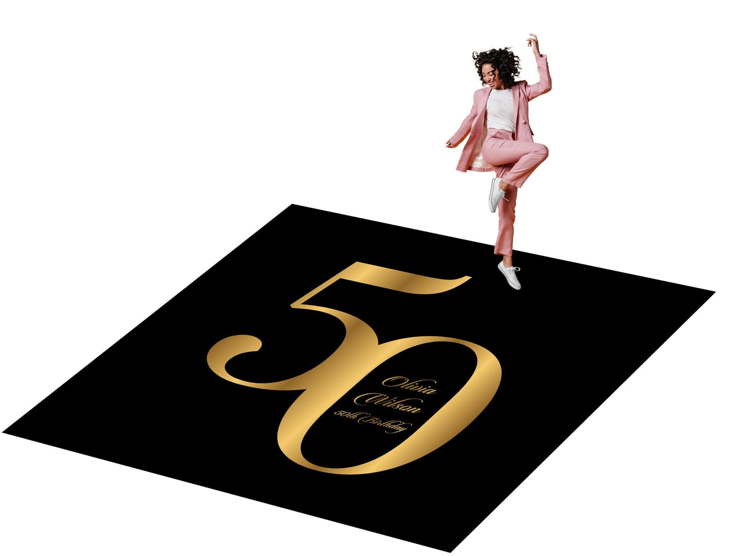 Customizable Birthday Decal Dance Floor Wrap. Removable Vinyl. Covers entire dancefloor. Birthday Gloss/Matte Floor Wrap. Free Shipping