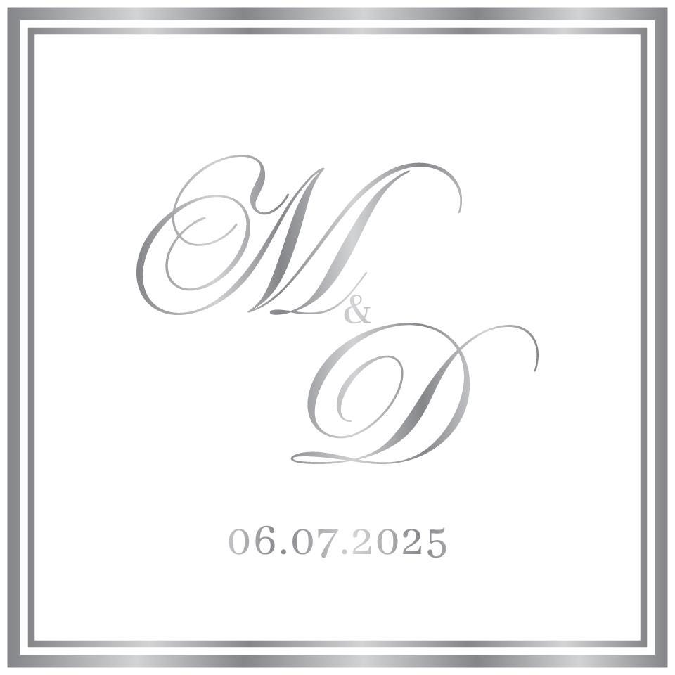 Custom Wedding Decal Dance Floor Wrap Gloss Removable Vinyl. Monogram Print and Vinyl to cover the entire dancefloor. Wedding logo design
