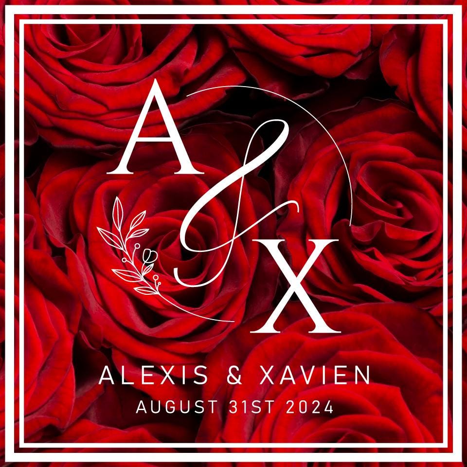 Custom Wedding Decal Dance Floor Wrap Gloss Removable Vinyl. Monogram Print and Vinyl to cover the entire dancefloor. Wedding logo design