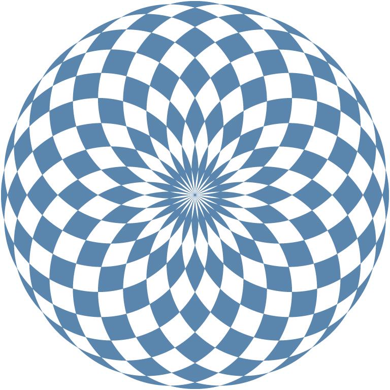 Circular Dusty Blue Color Checkerboard Decal Dance Floor Wrap| Removable Vinyl. Checkerboard design. Gloss and Matte. Fast and Free shipping