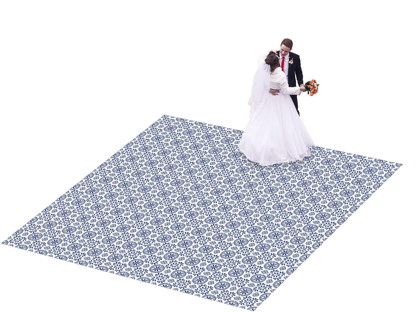 Full Print Custom Wedding Decal Dance Floor Wrap Gloss Removable Vinyl. Wedding Dancefloor design. Free Shipping