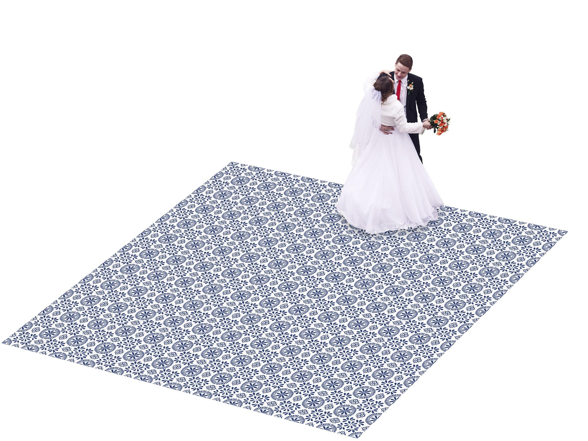 Full Print Custom Wedding Decal Dance Floor Wrap Gloss Removable Vinyl. Wedding Dancefloor design. Free Shipping