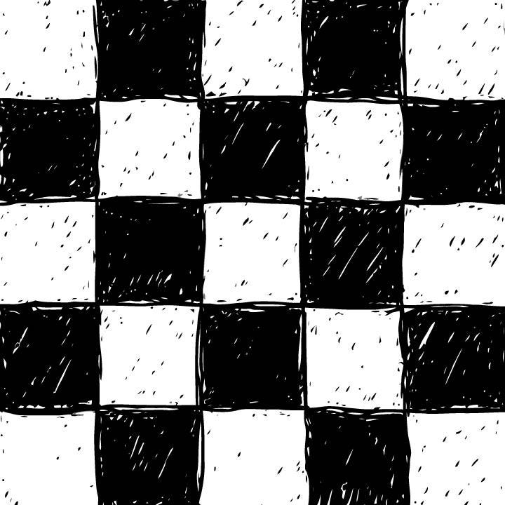 Hand-Drawn Black & White Checkerboard Wedding Dance Floor Wrap Removable Vinyl. Checkerboard design. Gloss/Matte. Event logo. Free shipping