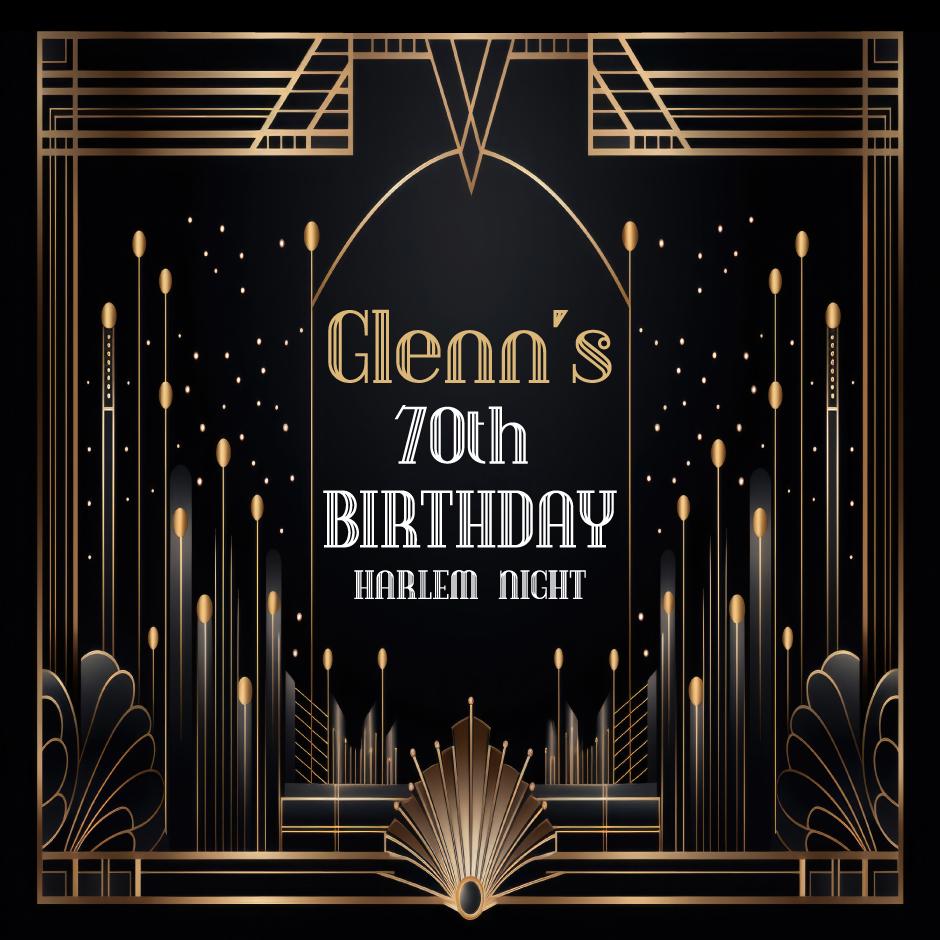 Customizable Birthday Great Gatsby Decal Dance Floor Wrap. Removable Vinyl. Birthday Gloss/Matte Floor Wrap. Free and Fast Shipping