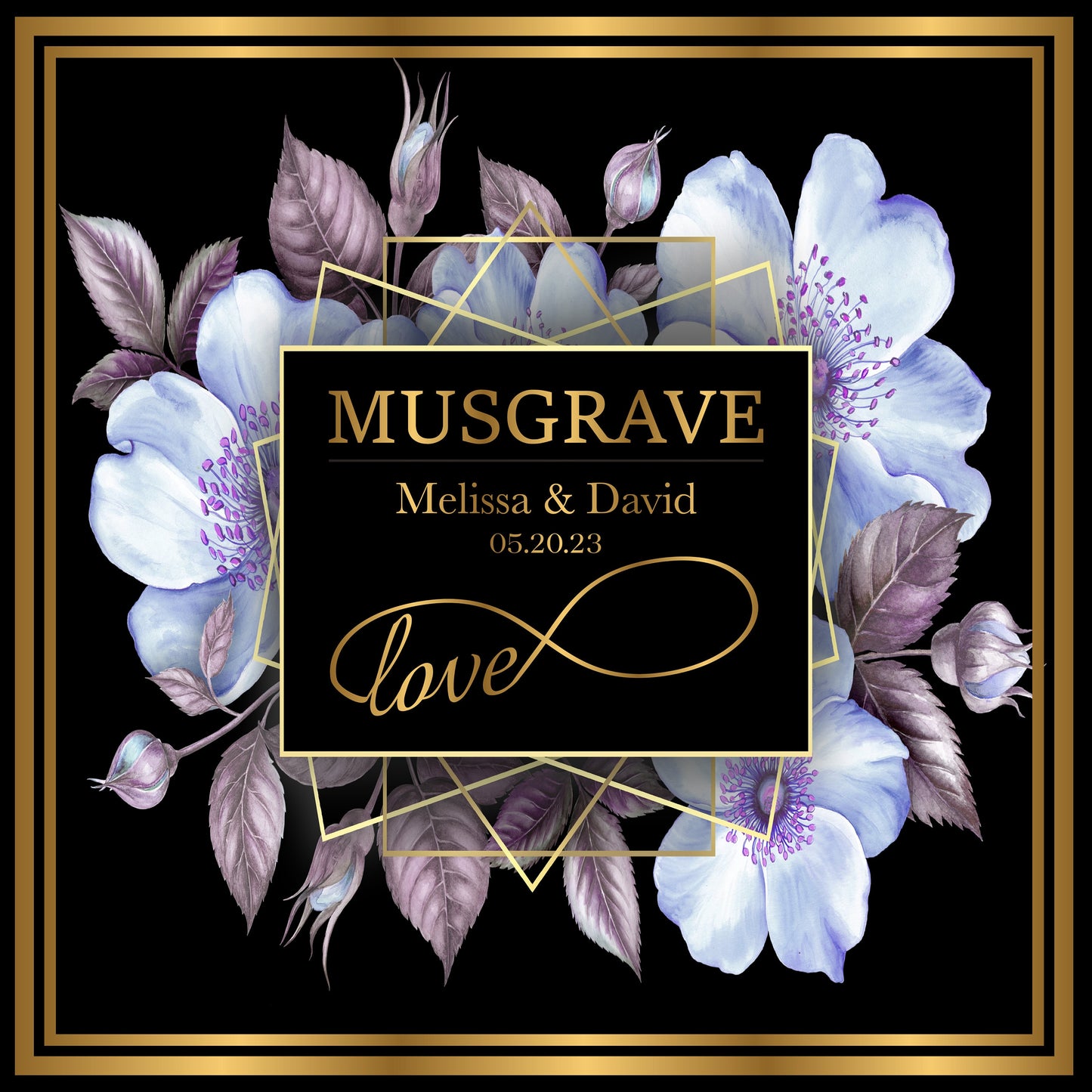 Full Print Custom Wedding Decal Dance Floor Wrap Gloss Removable Vinyl. Wedding Dancefloor design. Free Shipping