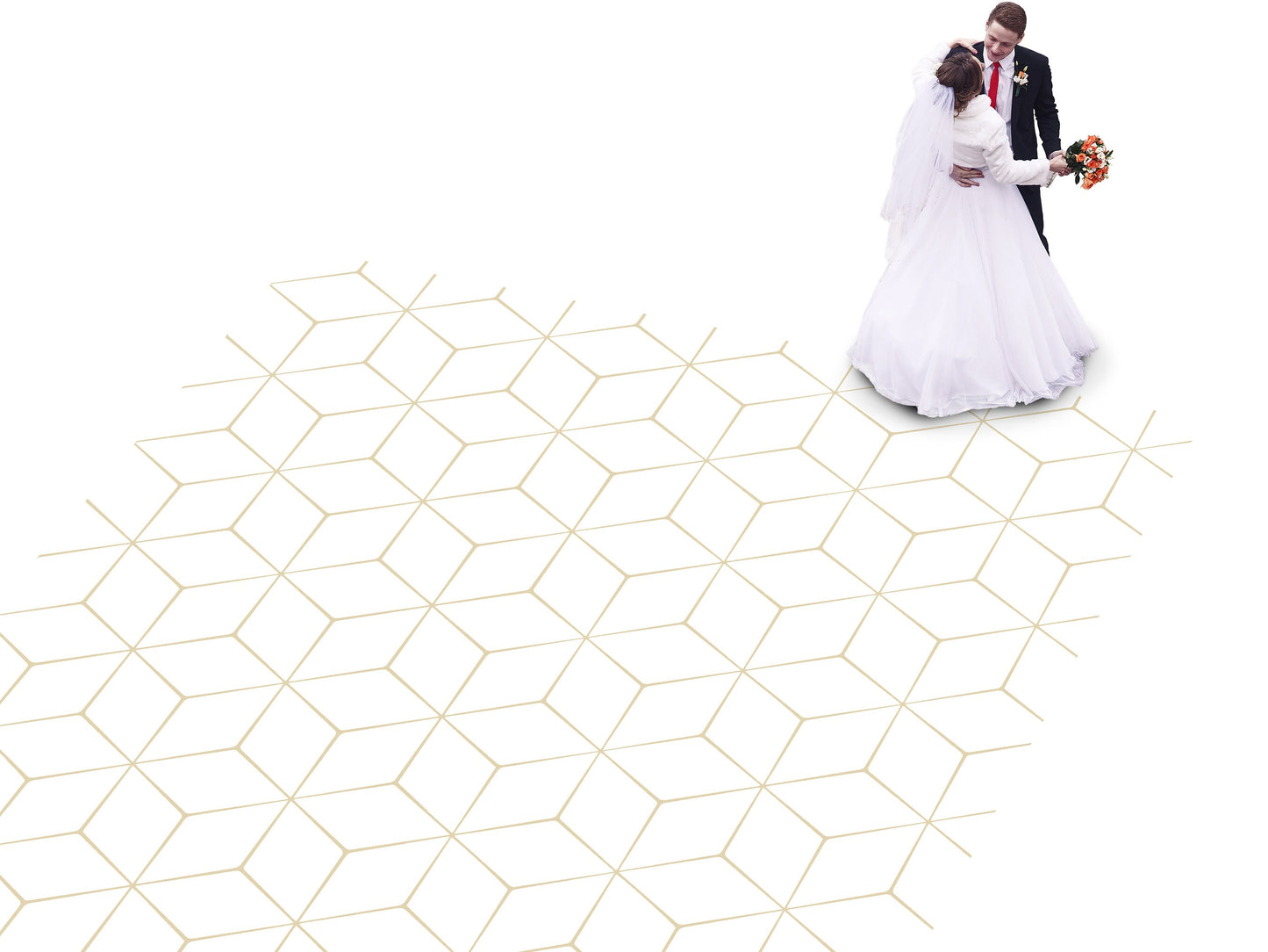 Geometric pattern Custom Wedding Dance Floor Wrap Gloss Removable Vinyl. Monogram Print & Vinyl to cover the dancefloor. Wedding logo design