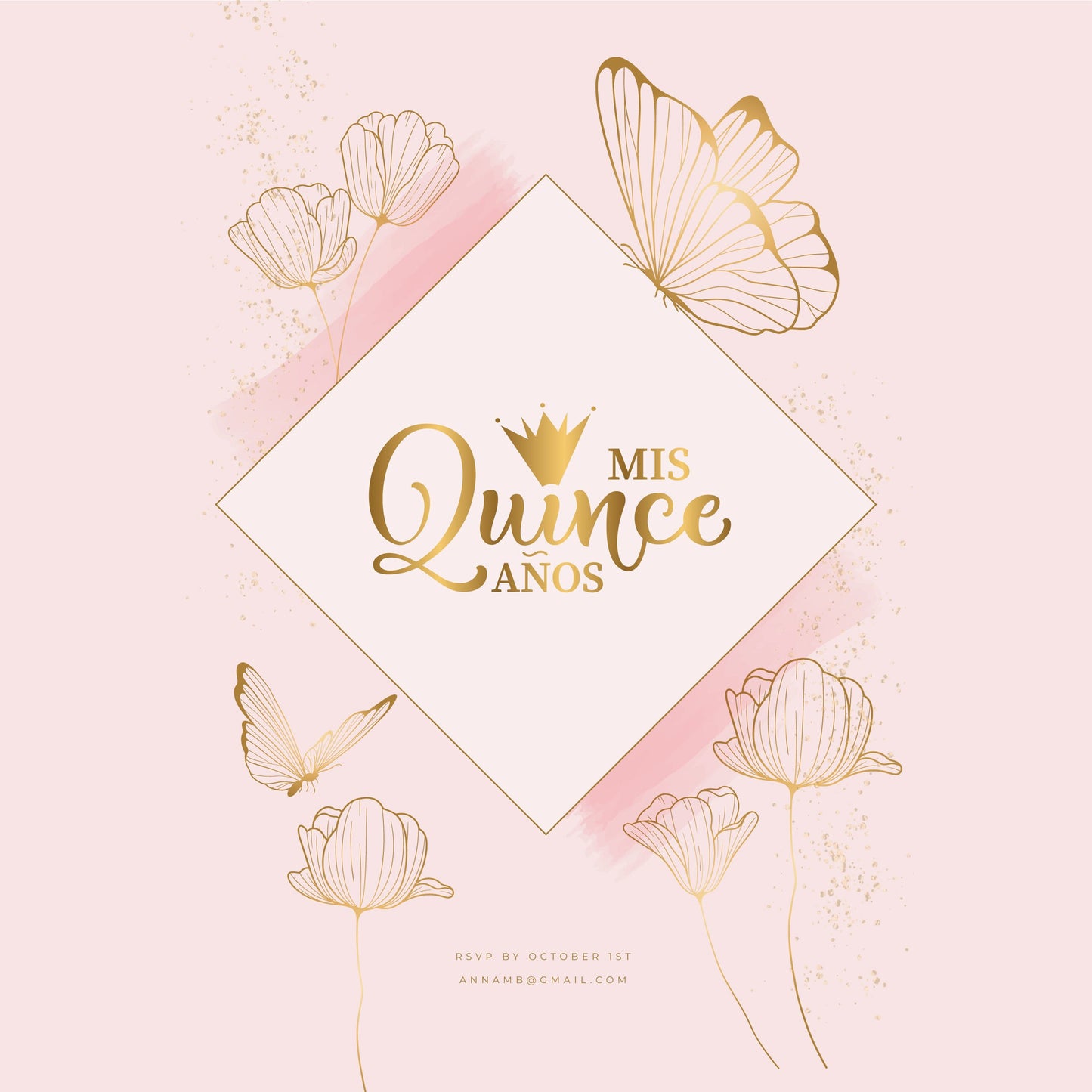 Customizable Gorgeous Quinceanera Dance Floor Wrap Gloss Removable Vinyl. Print and Vinyl to cover the entire dancefloor. Mis Quince anos