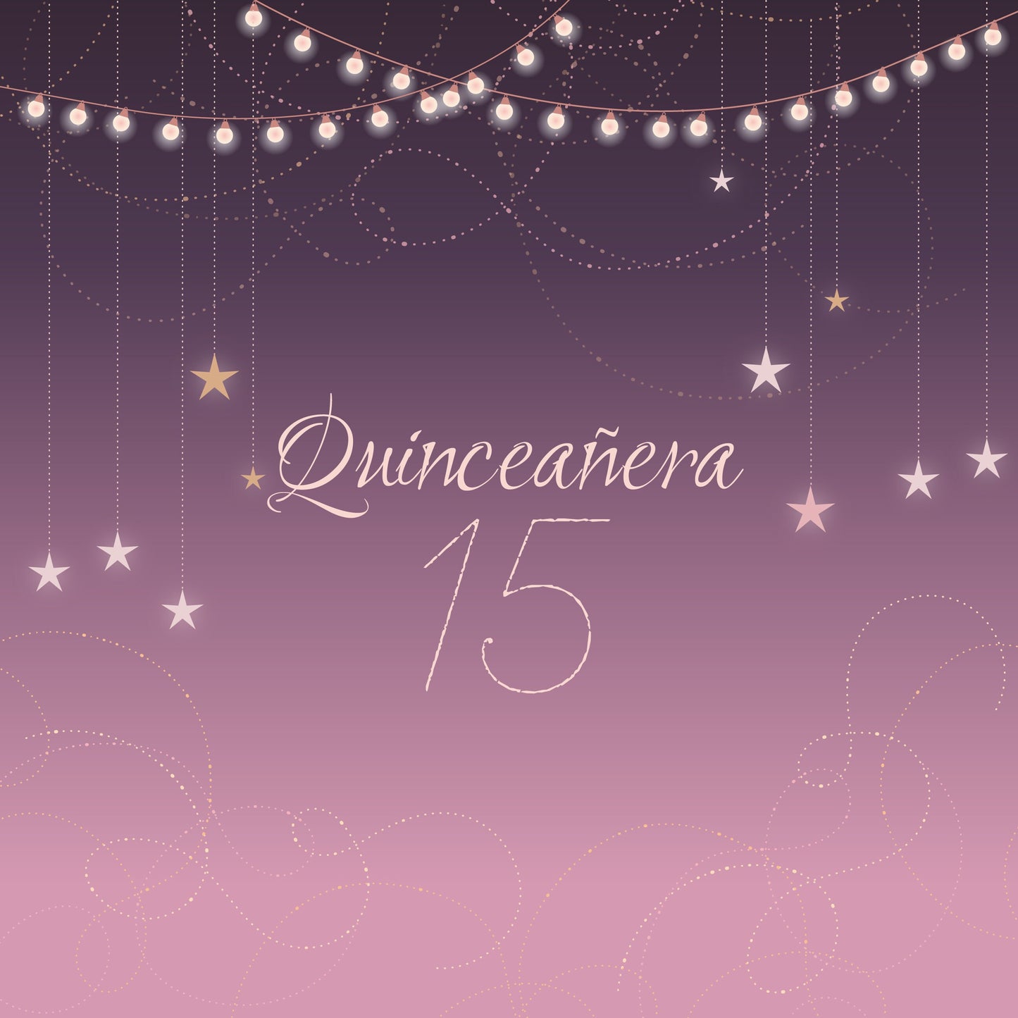 Customizable Gorgeous Quinceanera Dance Floor Wrap Gloss Removable Vinyl. Print and Vinyl to cover the entire dancefloor. Mis Quince anos