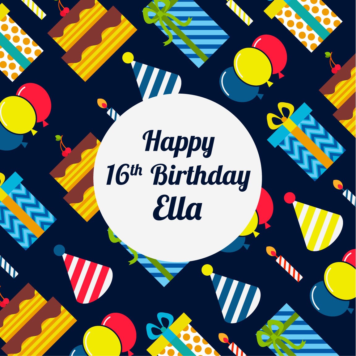 Customizable Birthday Decal Dance Floor Wrap Gloss/Matte Removable Vinyl. Vinyl to cover the entire dancefloor. Birthday party logo design