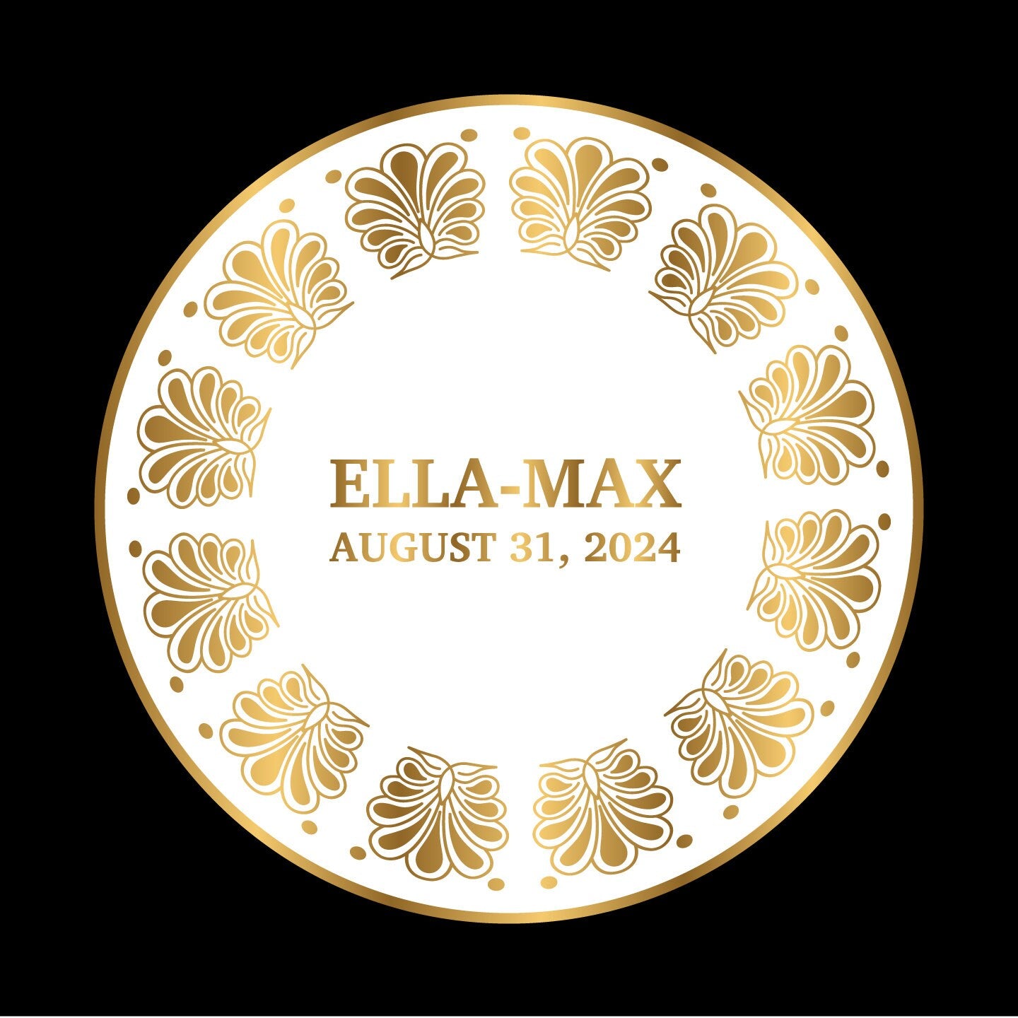 Unique Circular Custom Wedding Decal Dance Floor Wrap. Gloss Removable Vinyl. Wedding Floor designs that cover the dancefloor. Free Shipping