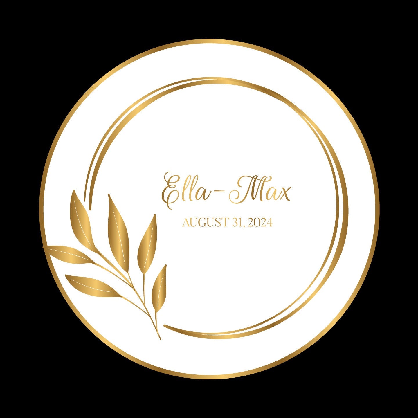 Unique Circular Custom Wedding Decal Dance Floor Wrap. Gloss Removable Vinyl. Wedding Floor designs that cover the dancefloor. Free Shipping