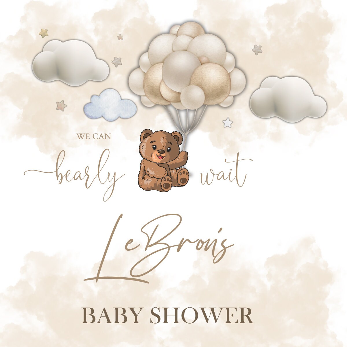 Customizable Baby Shower Decal Dance Floor Wrap Gloss Removable Vinyl. Vinyl to cover the entire dancefloor. Baby Shower party logo design